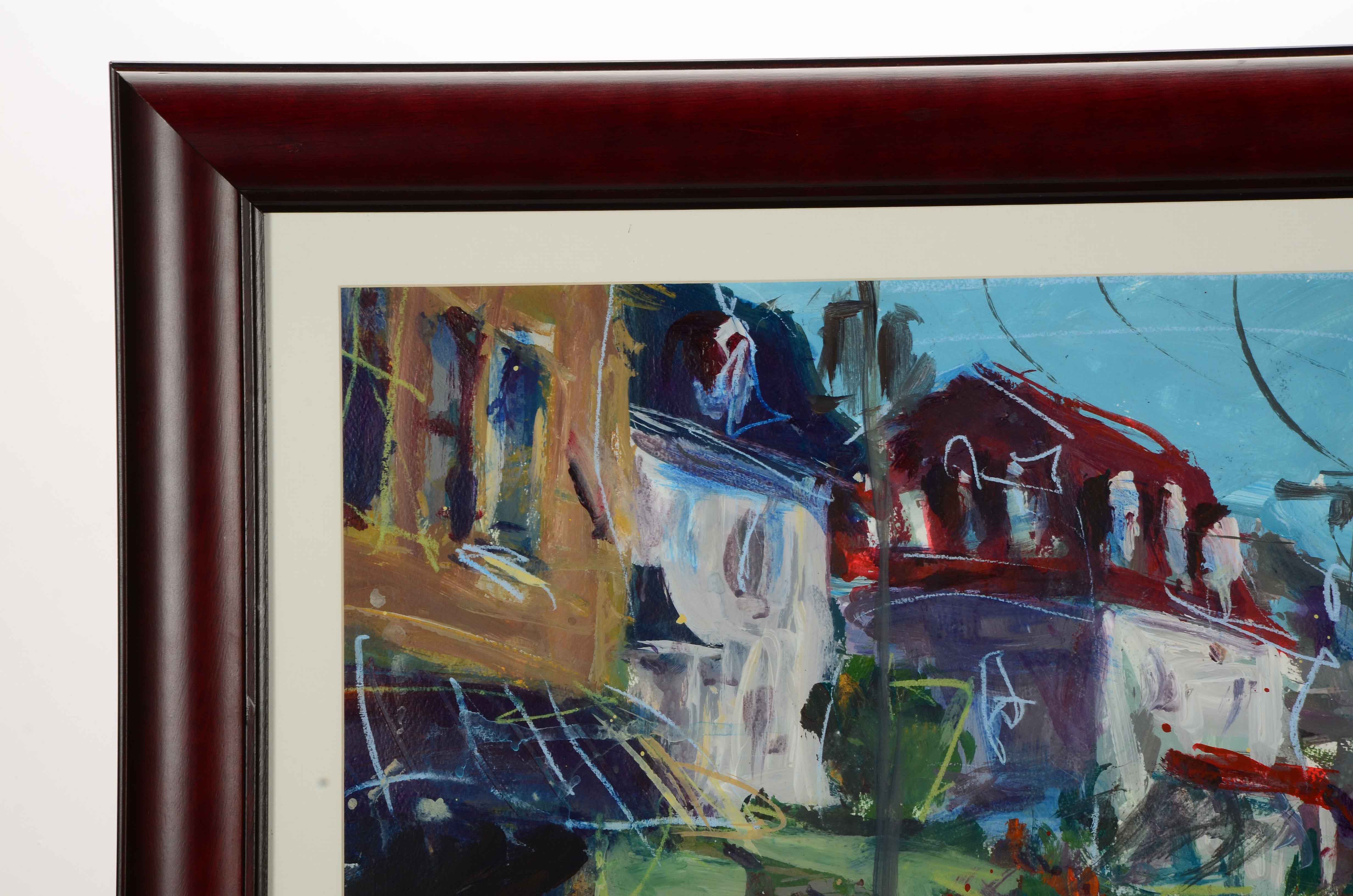 Robert Joyner Original Mixed Media Painting on Paper