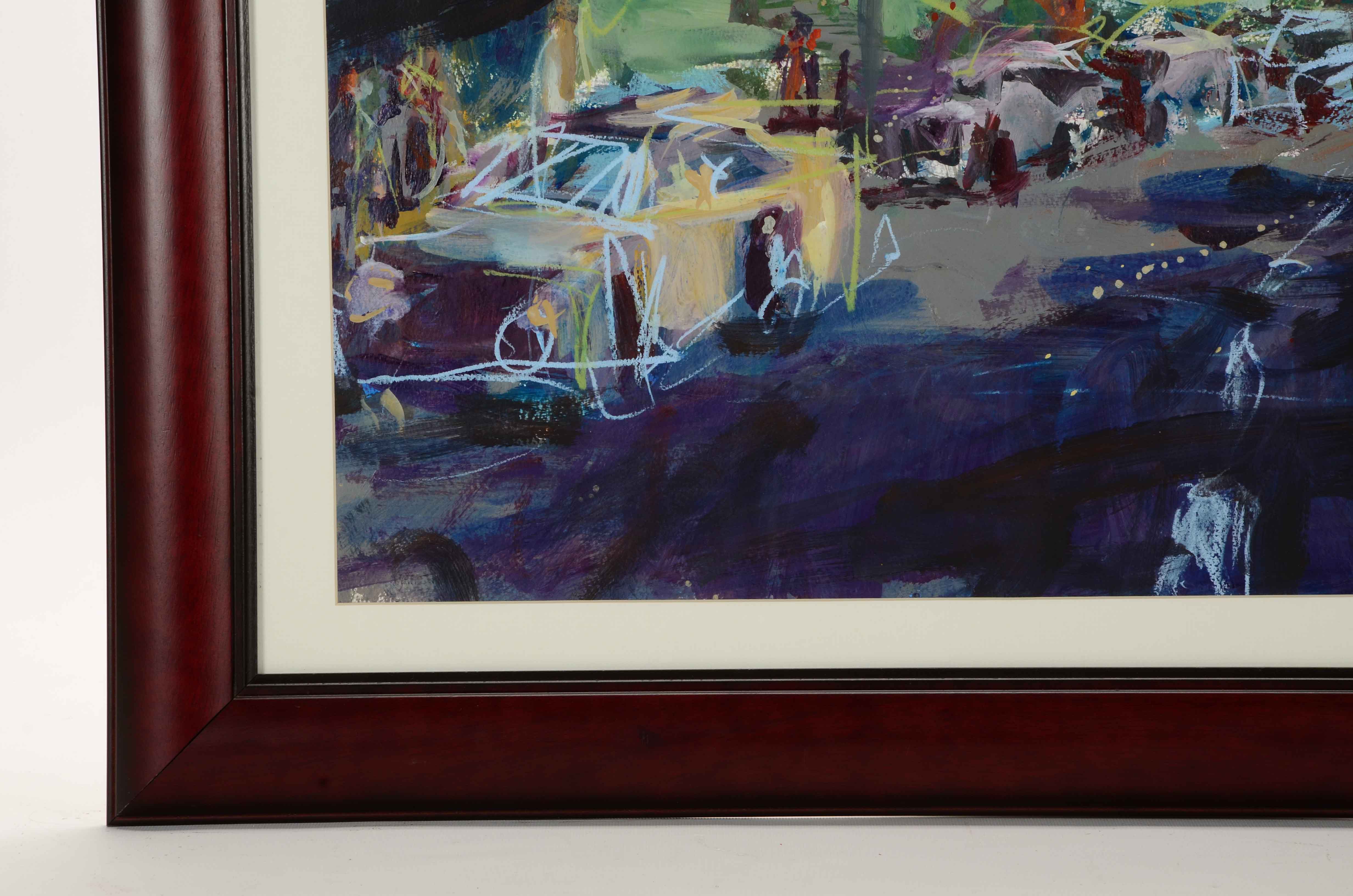 Robert Joyner Original Mixed Media Painting on Paper