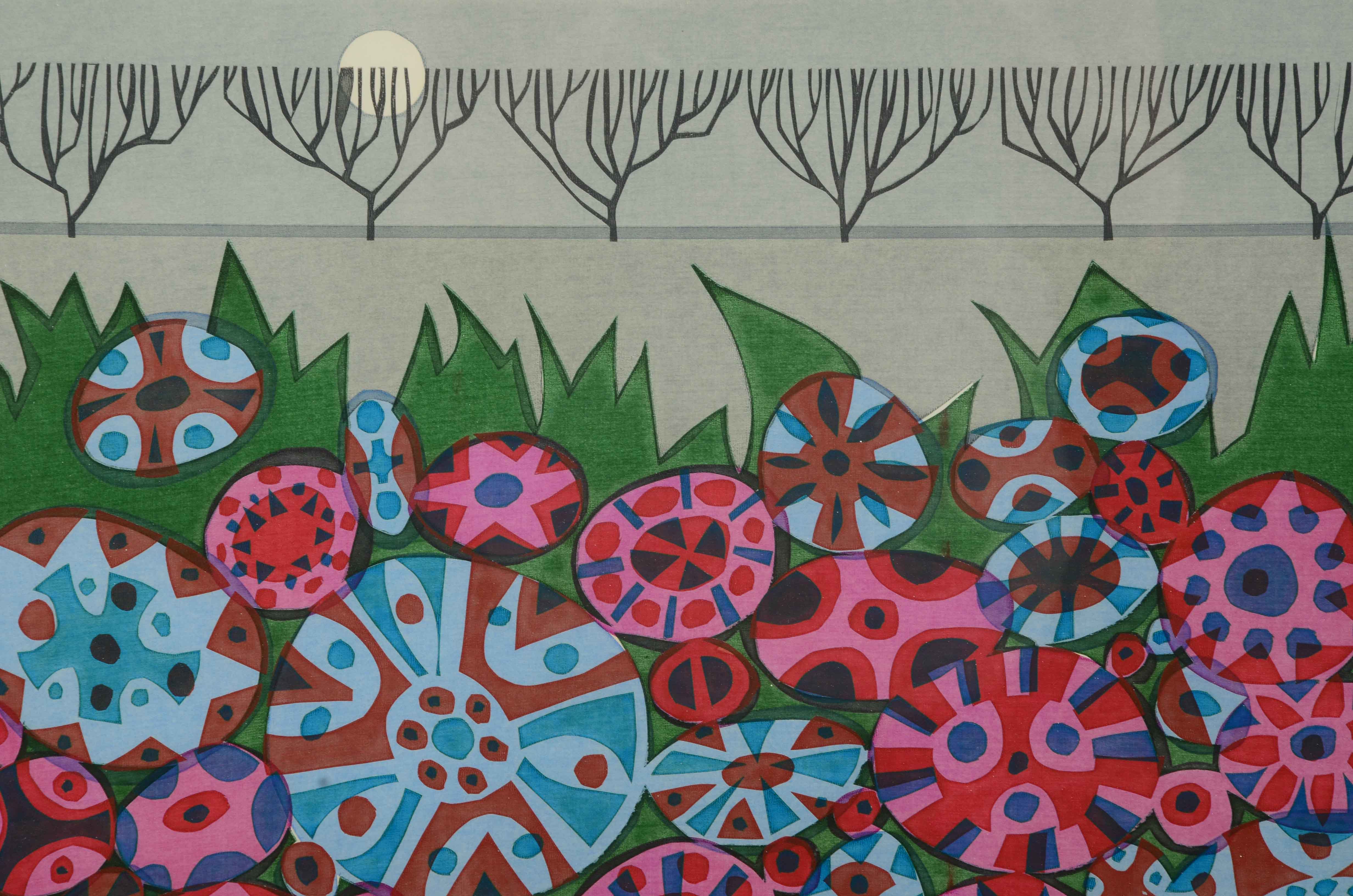 John Nartker Signed Limited Edition Serigraph "Posie Patch"