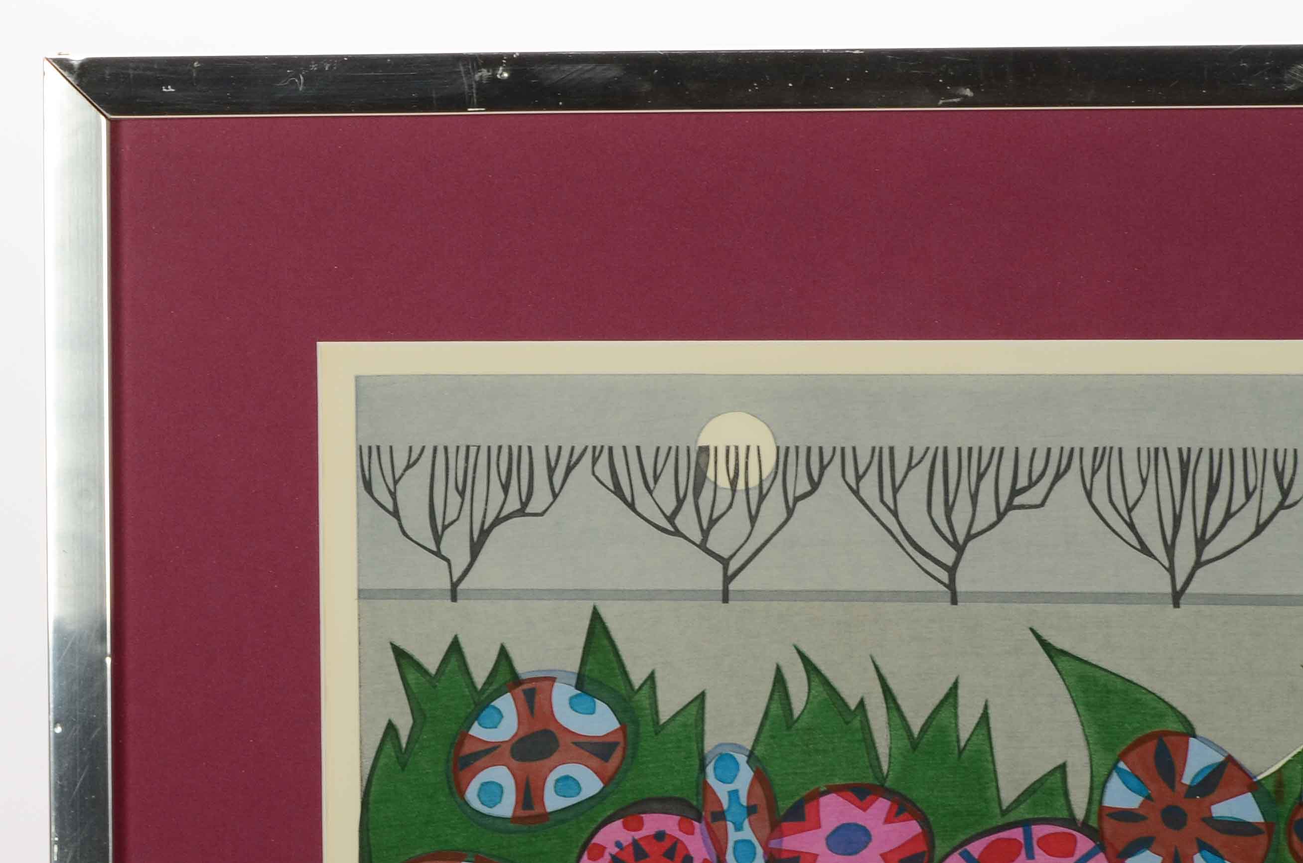 John Nartker Signed Limited Edition Serigraph "Posie Patch"