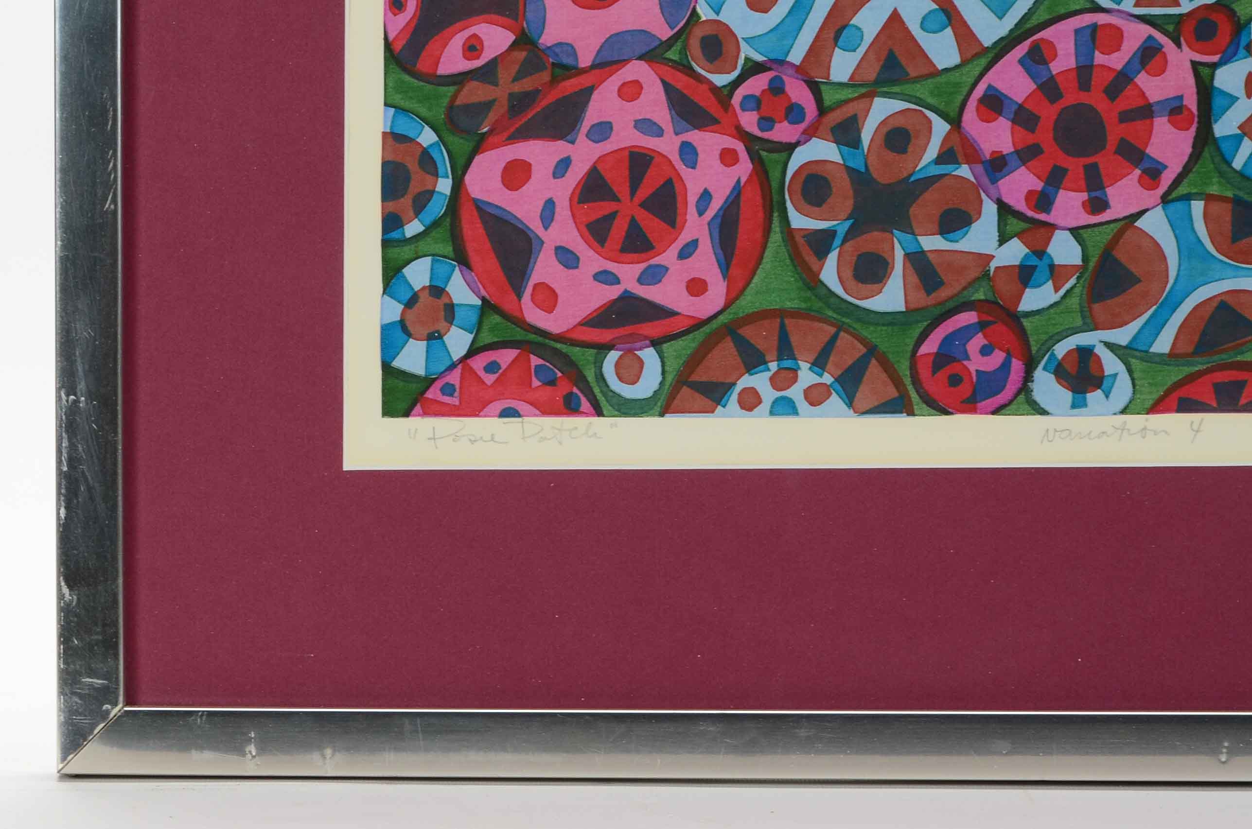 John Nartker Signed Limited Edition Serigraph "Posie Patch"