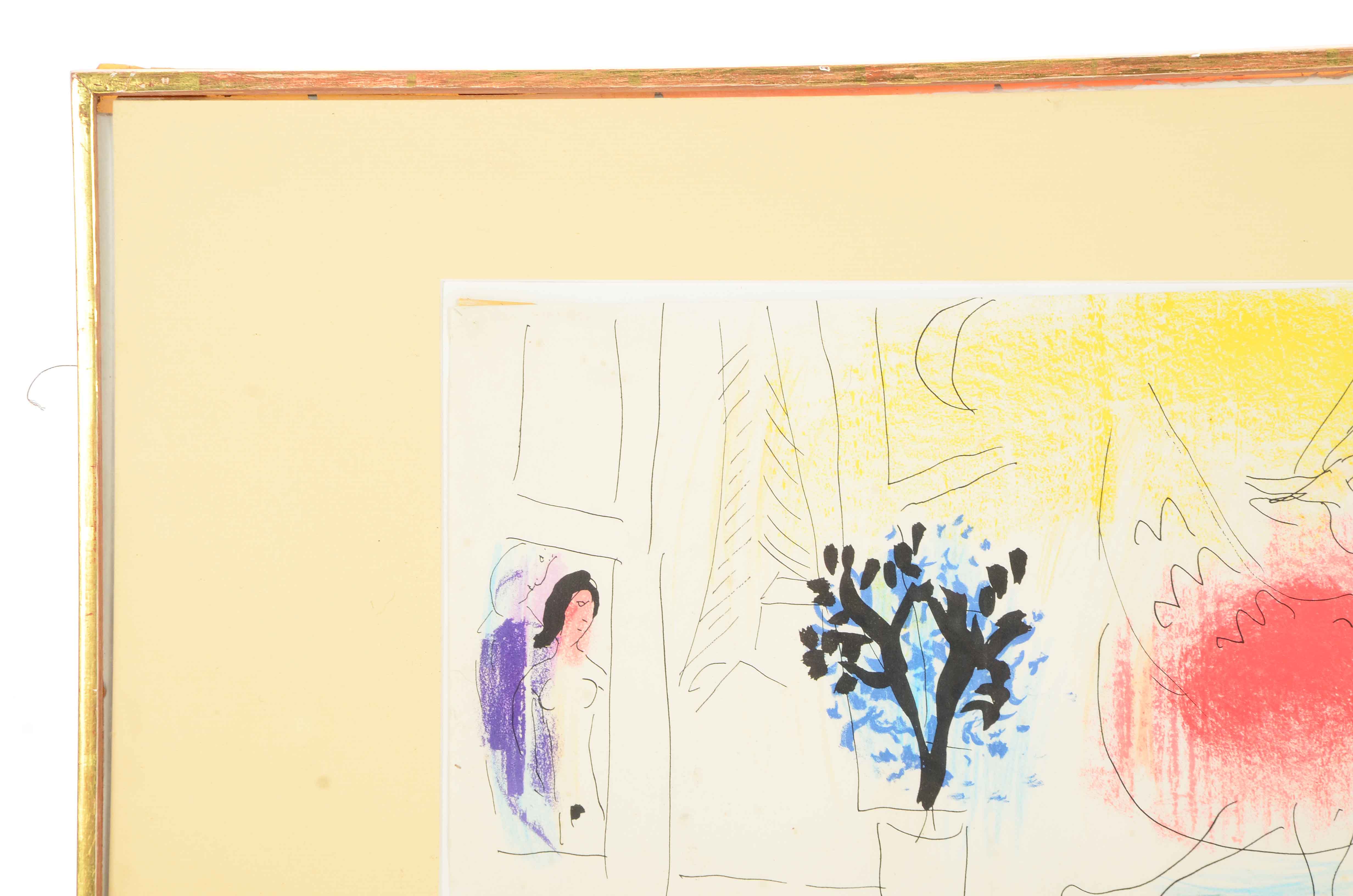 Jacques Lassaigne 1957 Publication Page After Marc Chagall's "Le Coq Rouge"