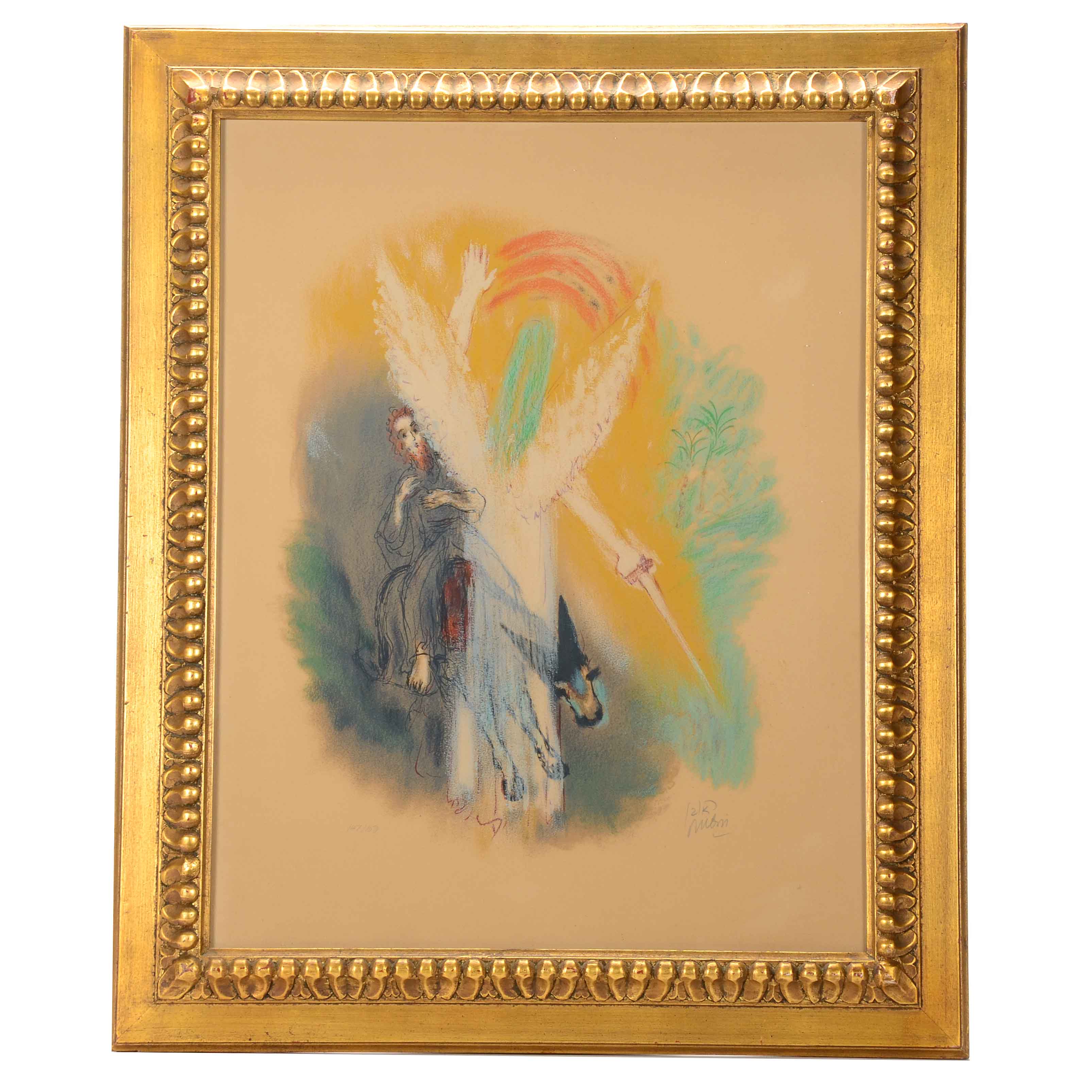 Reuven Rubin Original Color Lithograph "Visions of the Bible"