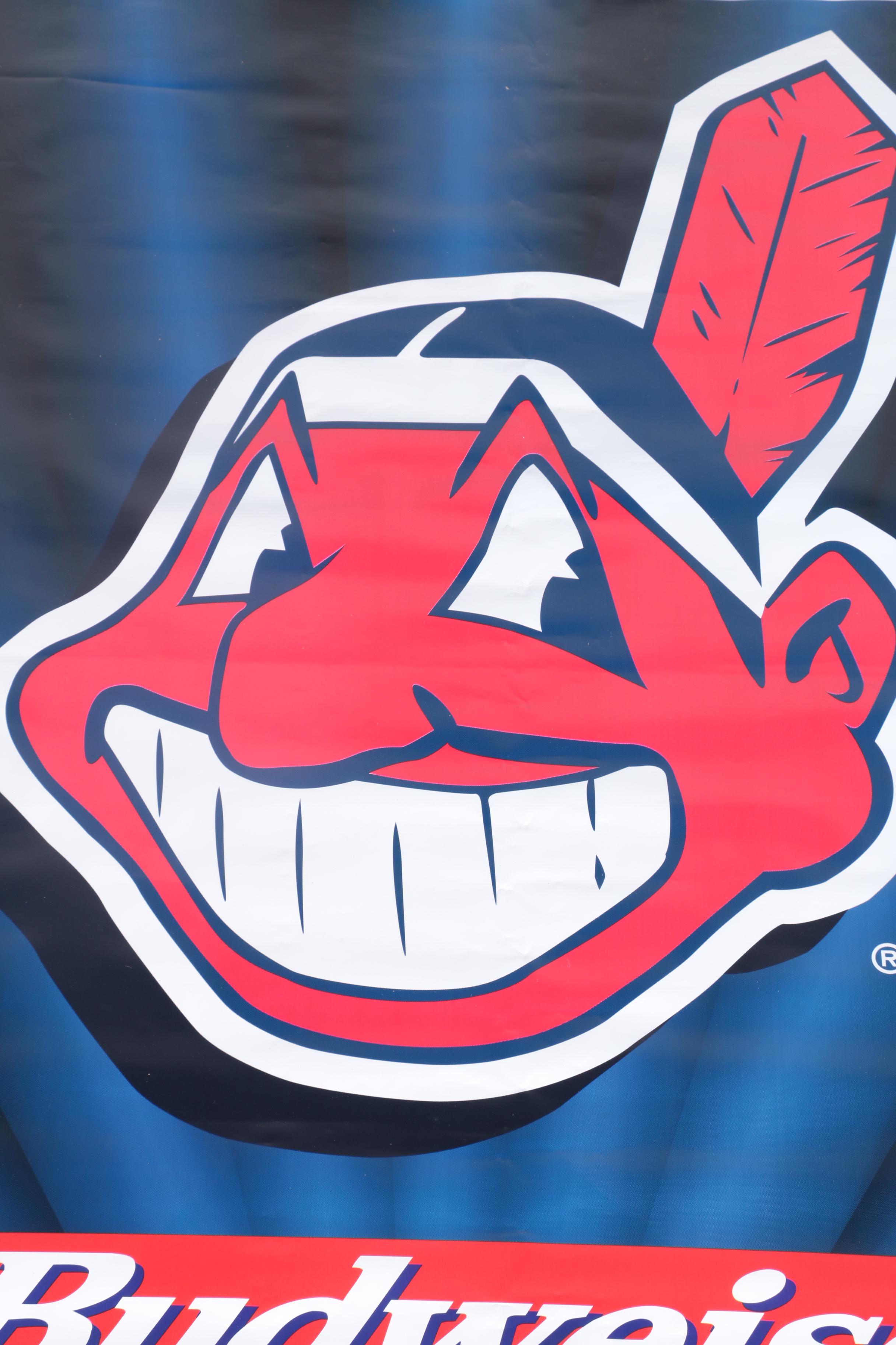 Cleveland Indians Banner with Budweiser Logo