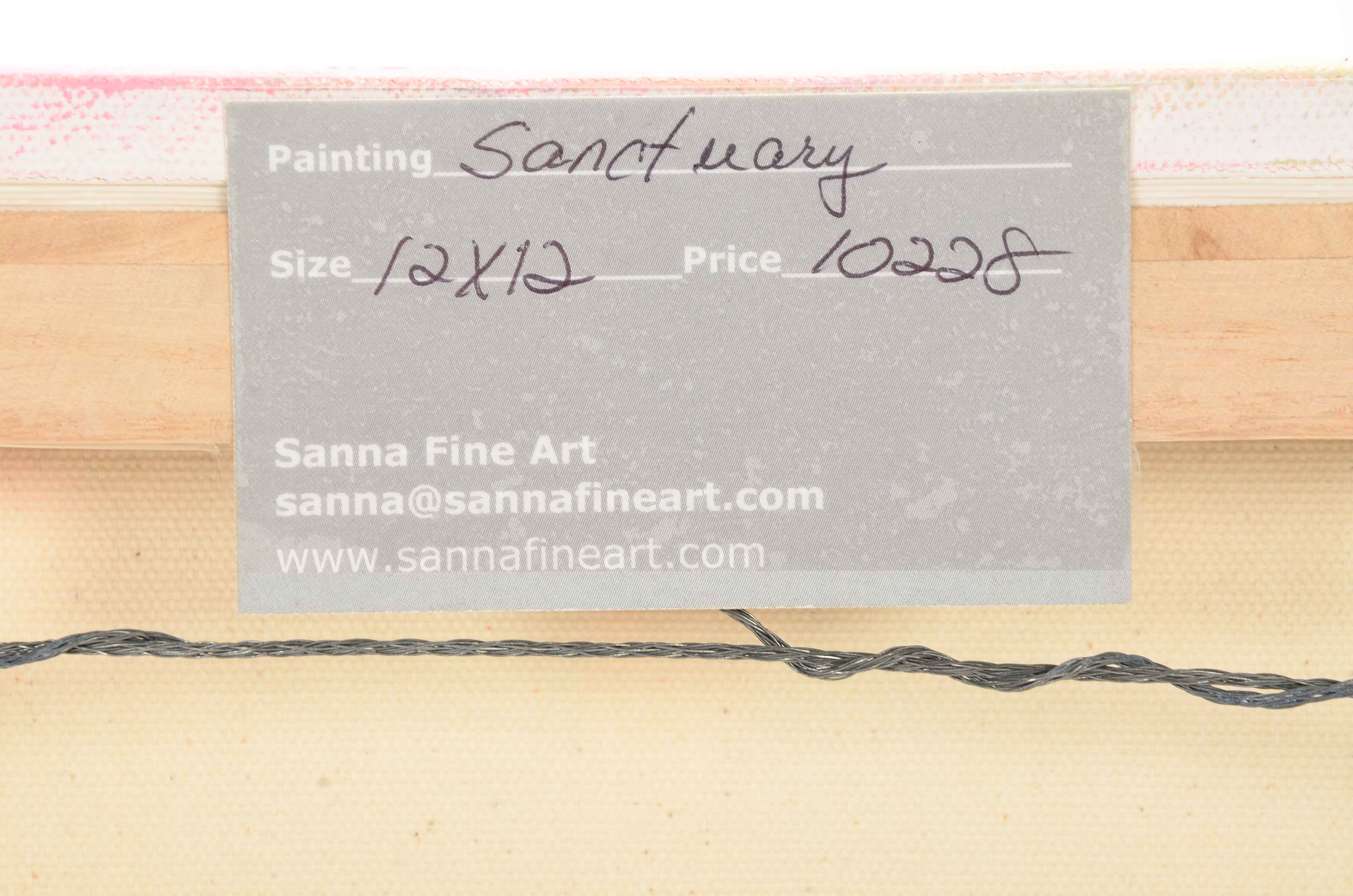 Sanna Original Acrylic on Canvas Triptych "Sanctuary"