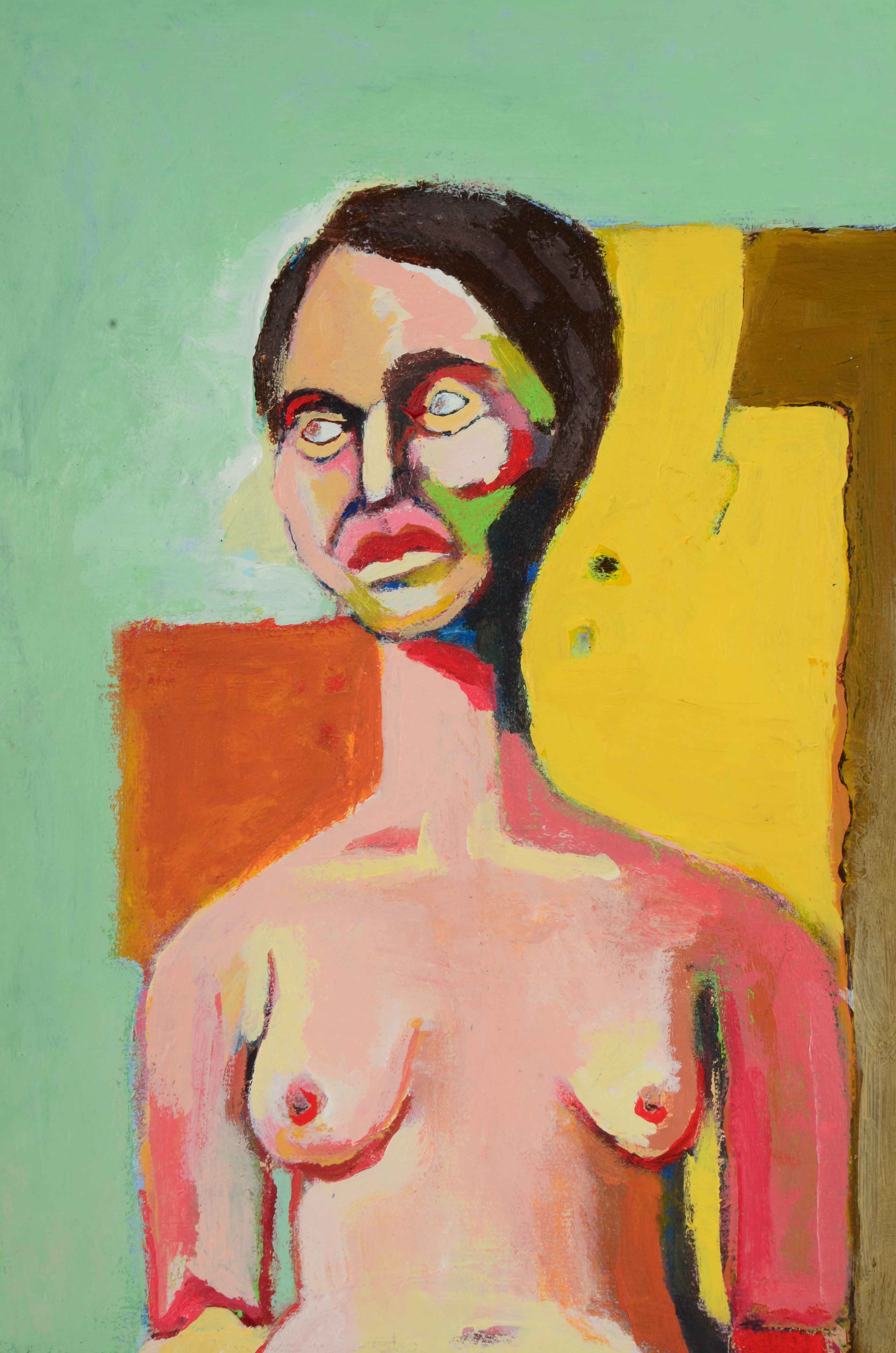 Trey Hoover Original Oil Painting on Canvas "Sitting Woman"