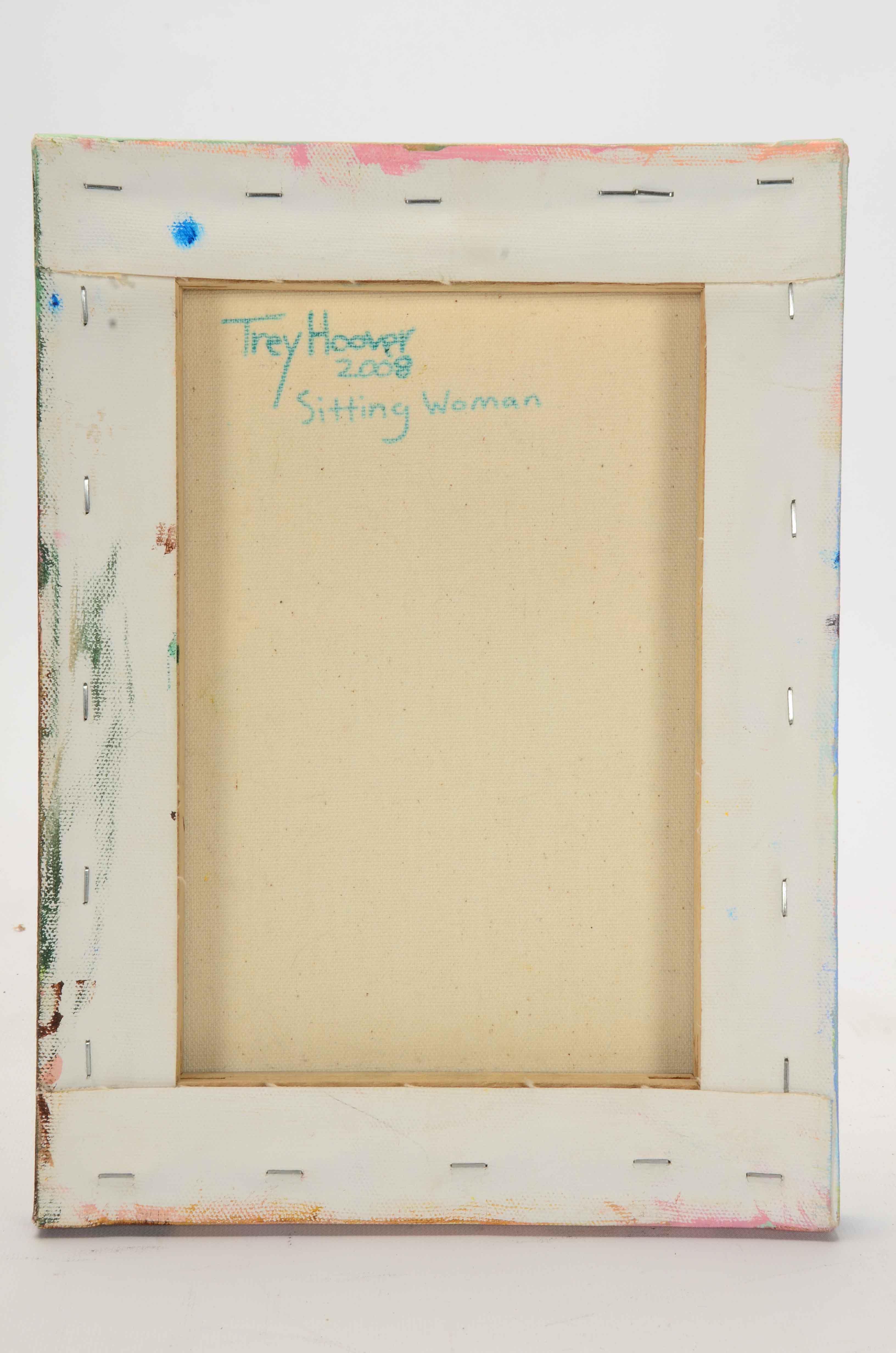 Trey Hoover Original Oil Painting on Canvas "Sitting Woman"