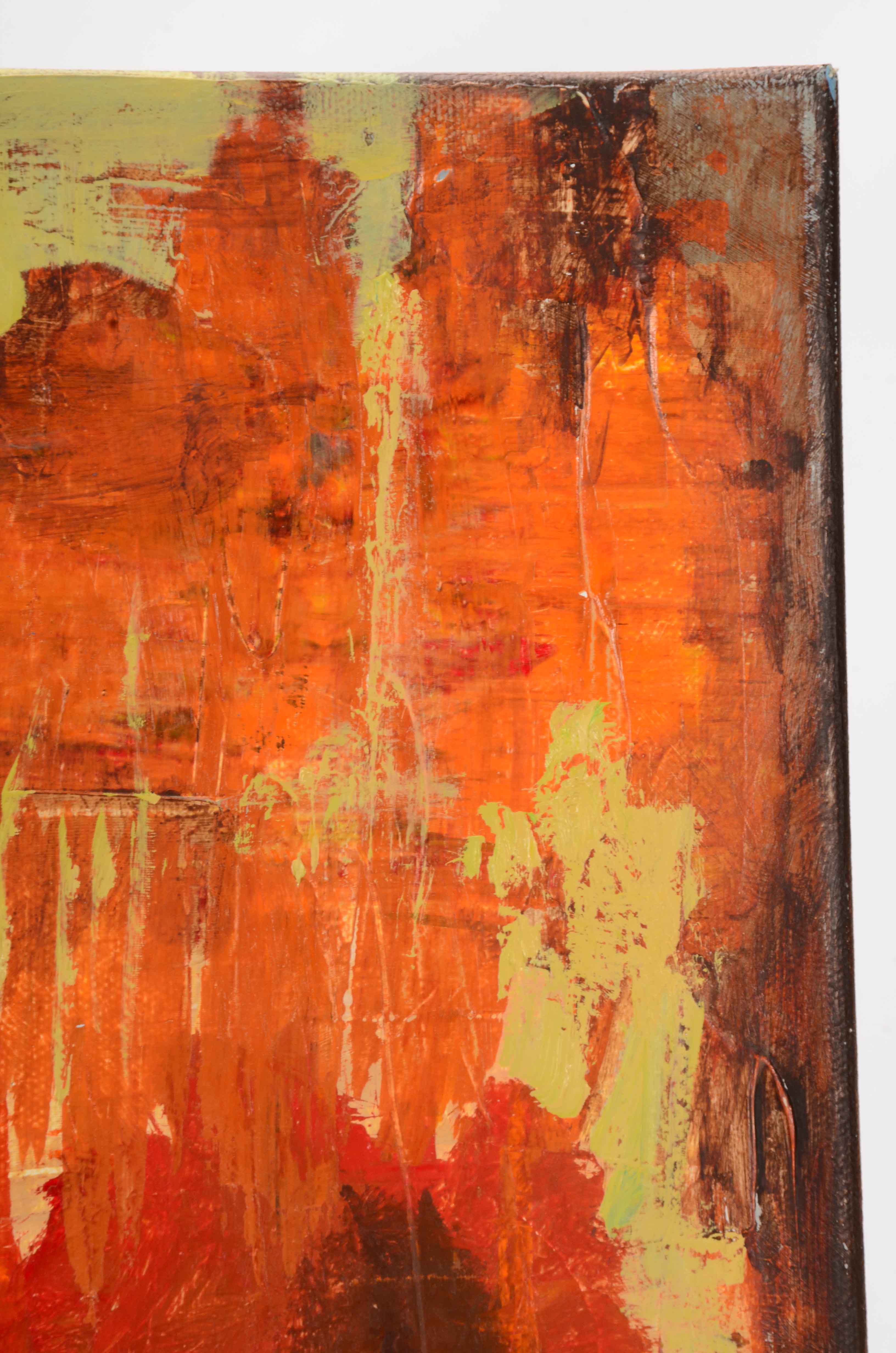 Original Acrylic Painting on Canvas "Flower Study"