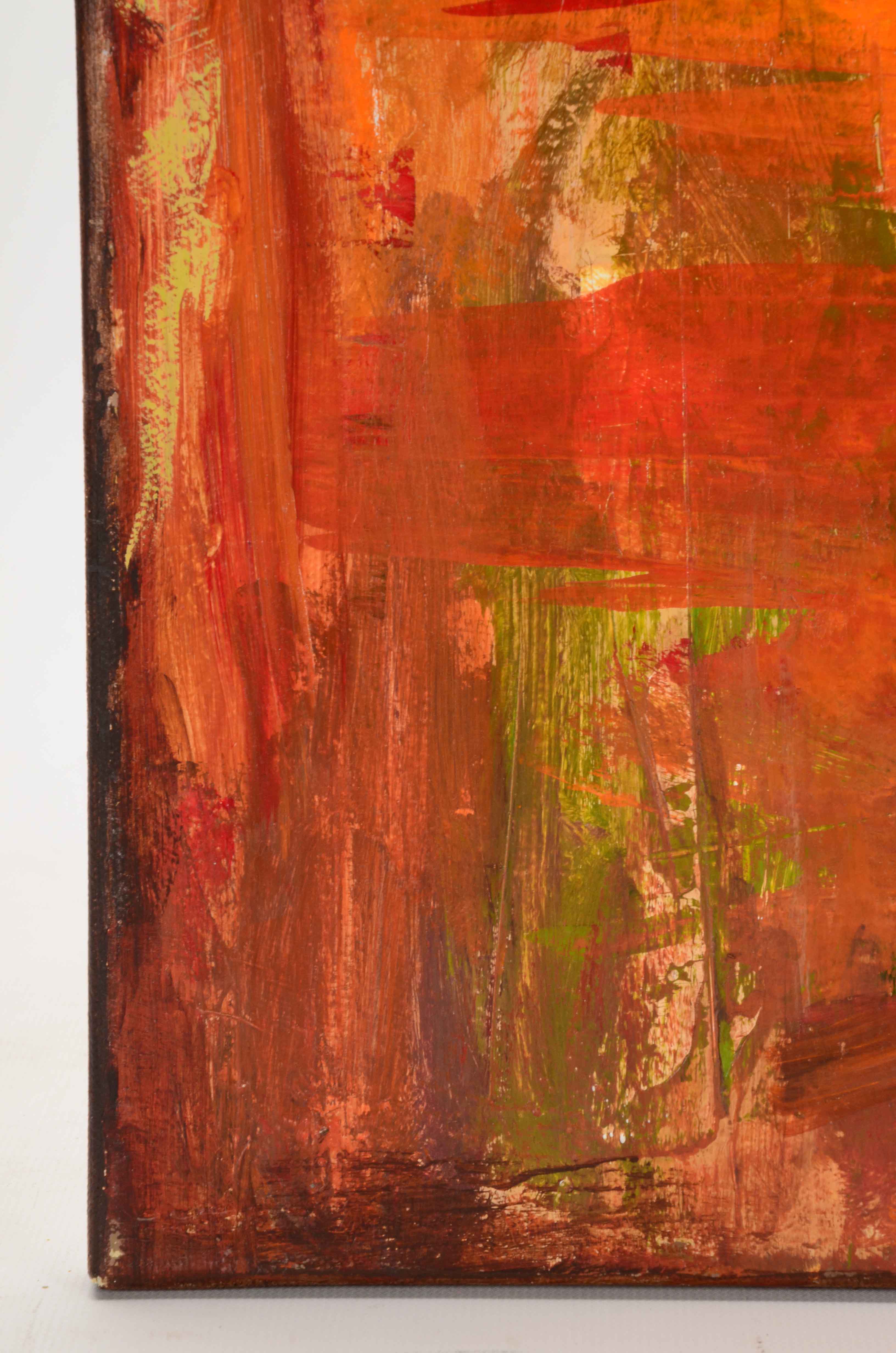 Original Acrylic Painting on Canvas "Flower Study"