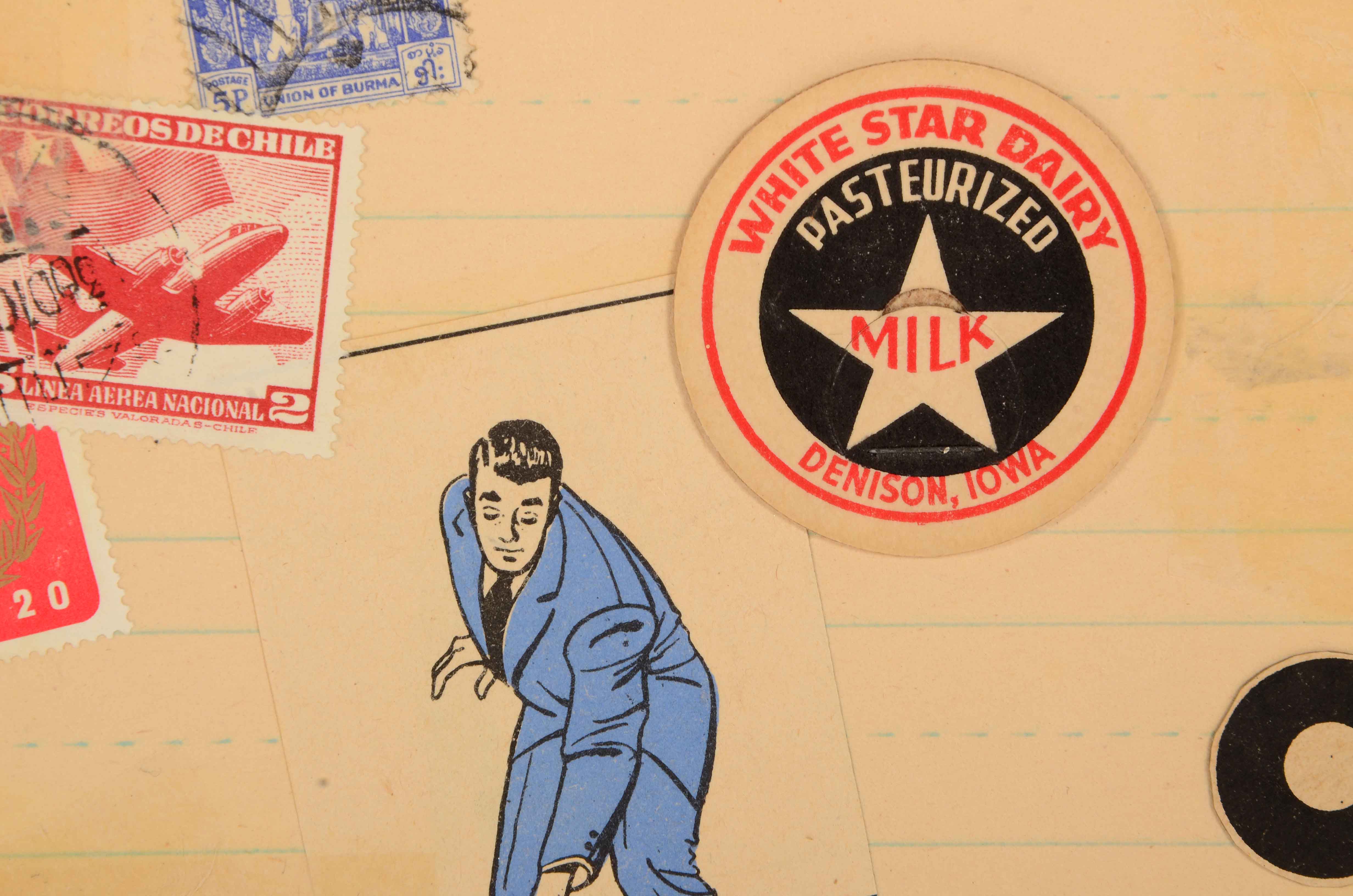 Janet Zack Original Collage "Going Places" 2011 on Hardboard Panel