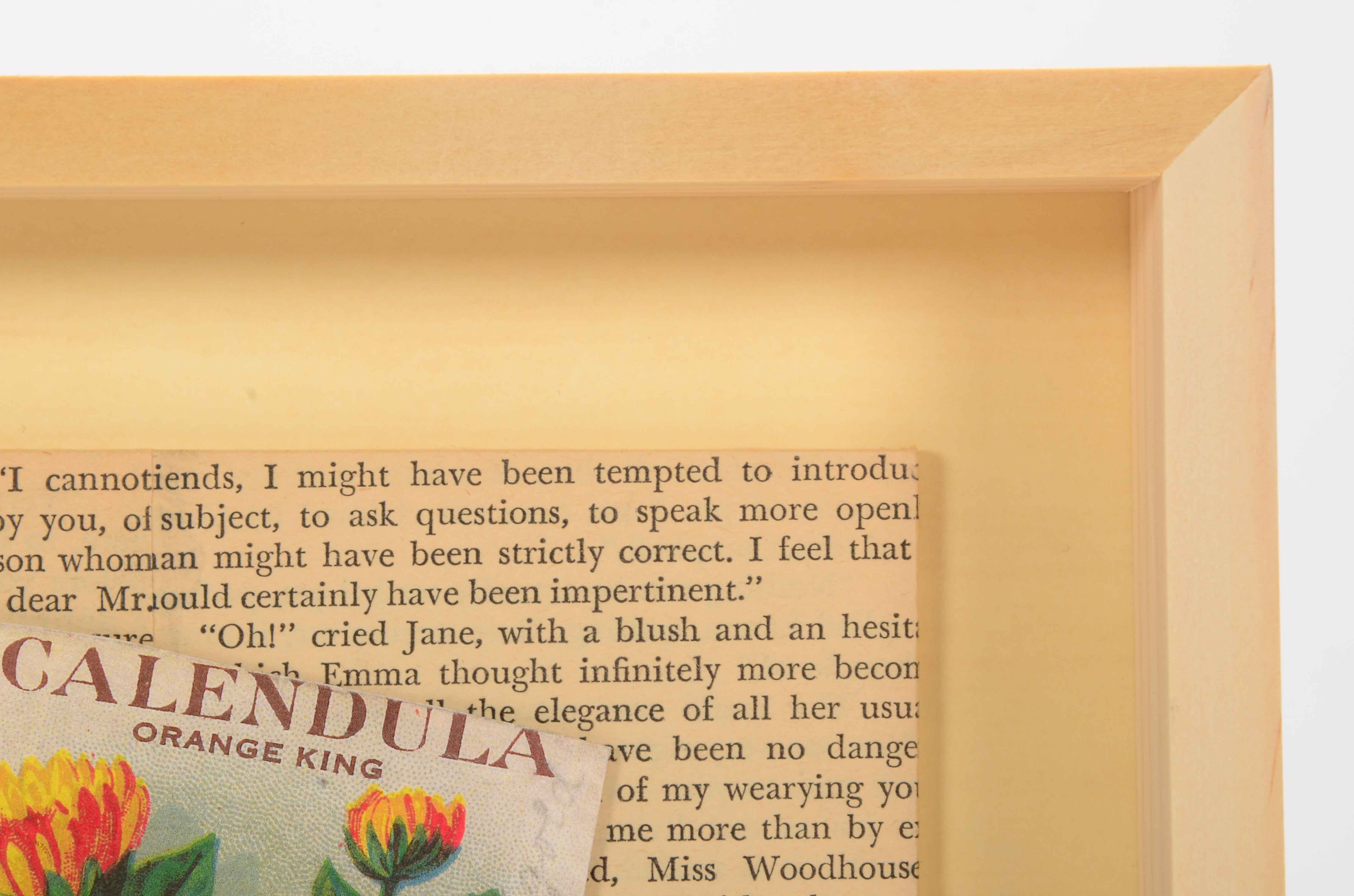 Janet Zack Original Collage "Branch" 2011 on Hardboard Panel