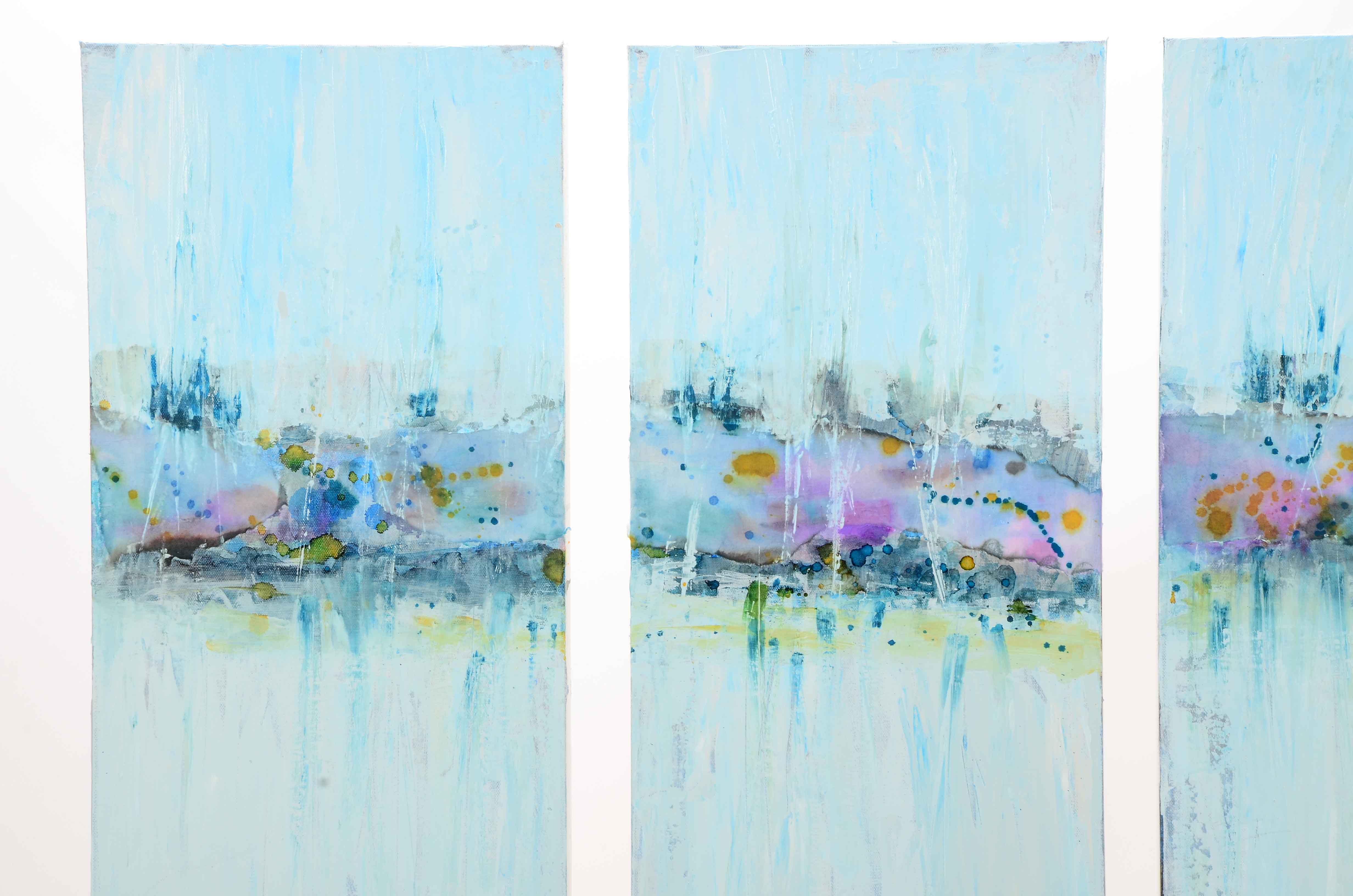 Carol MacConnell Mixed Media Triptych