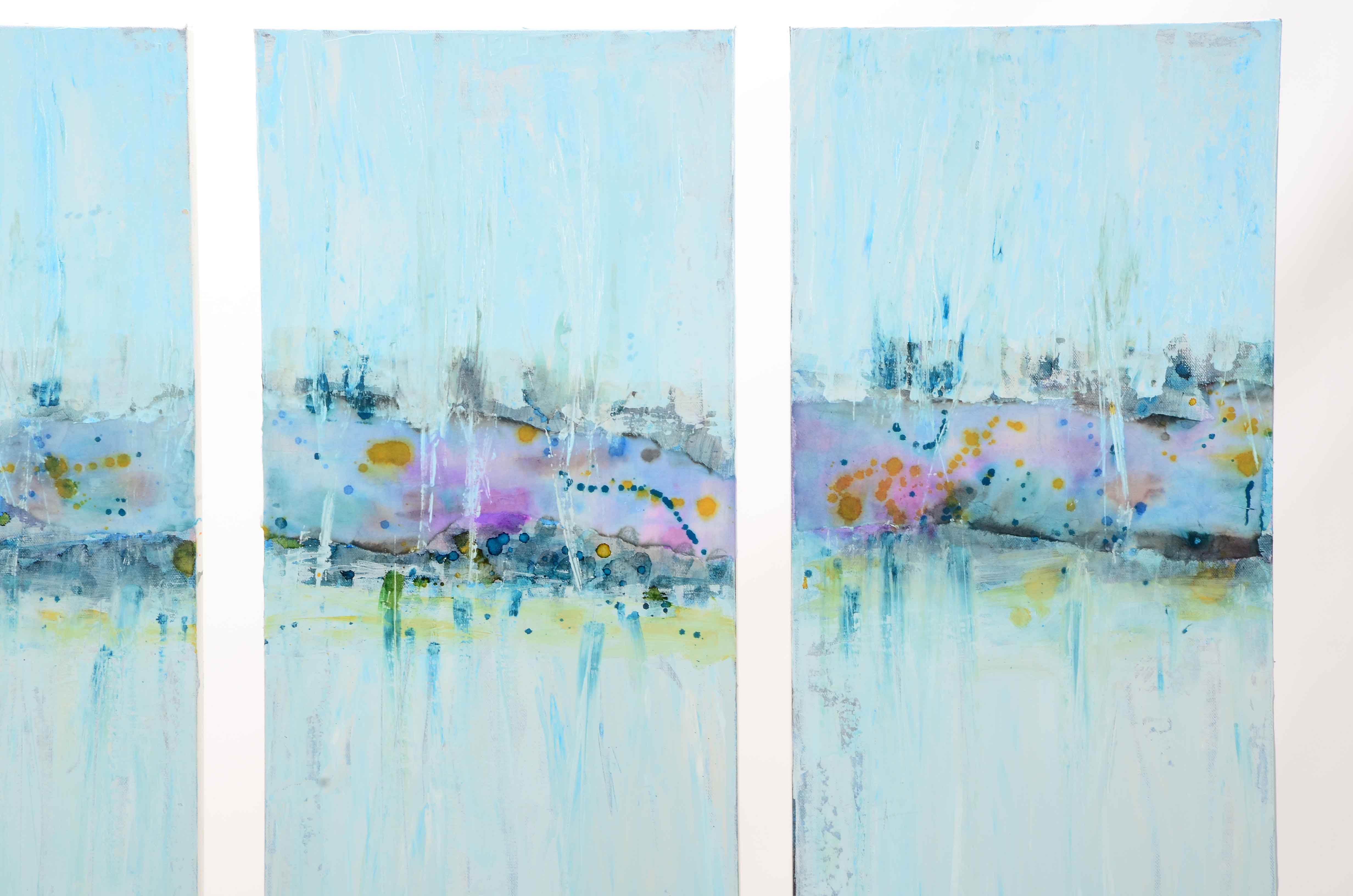 Carol MacConnell Mixed Media Triptych