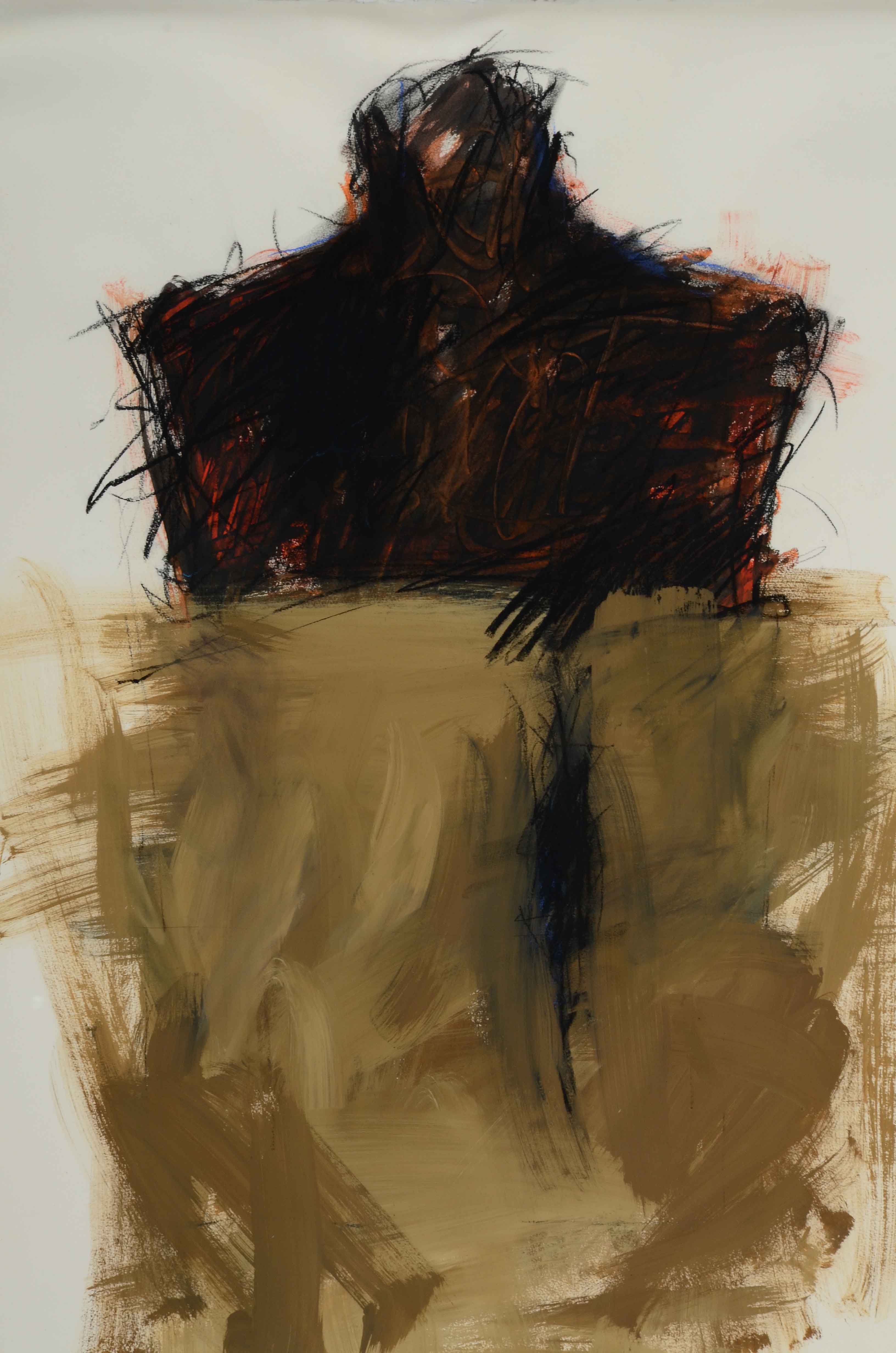 Barbara Ahlbrand Original Abstract Mixed Media Painting on Paper