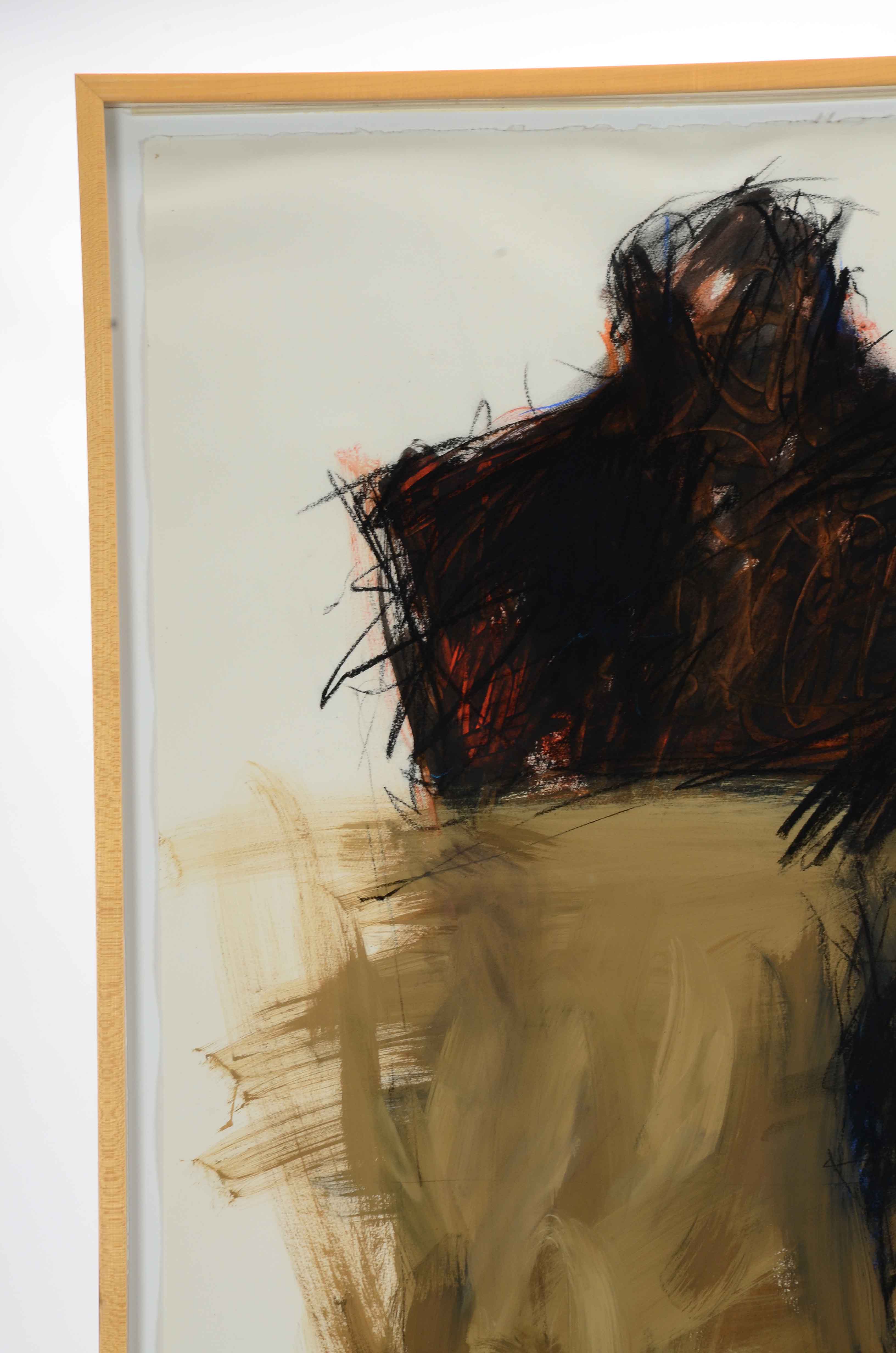 Barbara Ahlbrand Original Abstract Mixed Media Painting on Paper