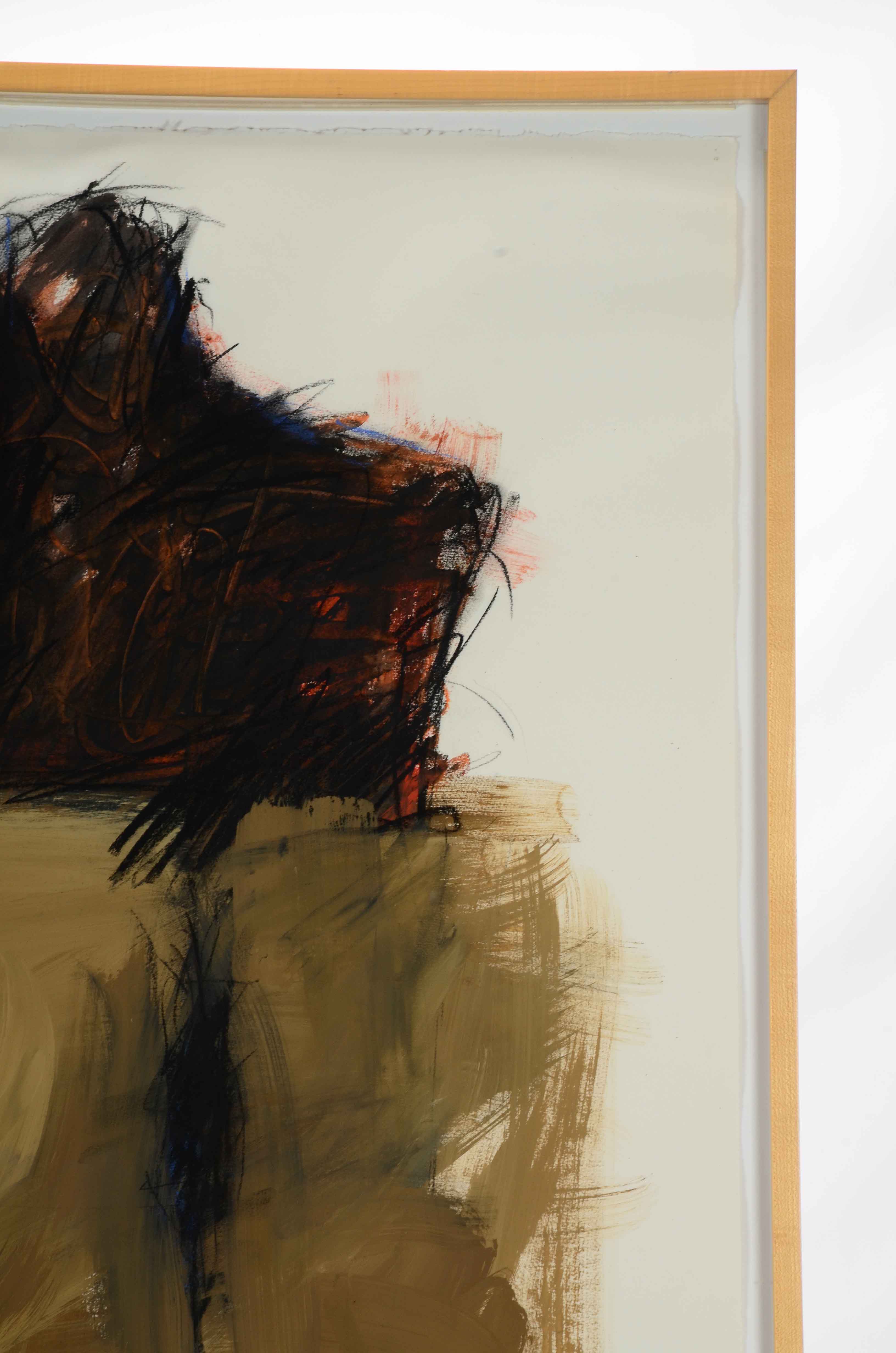 Barbara Ahlbrand Original Abstract Mixed Media Painting on Paper