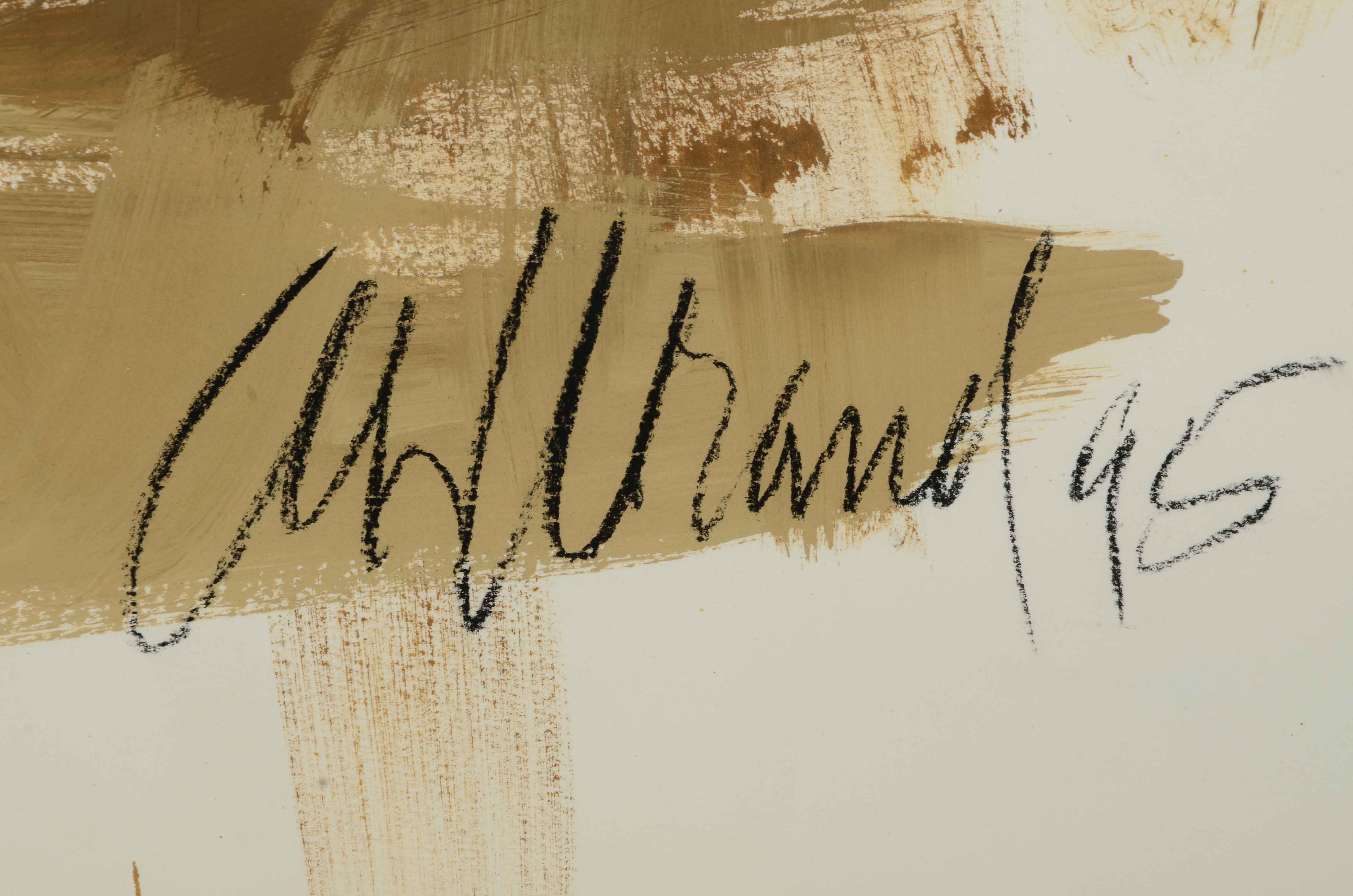 Barbara Ahlbrand Original Abstract Mixed Media Painting on Paper