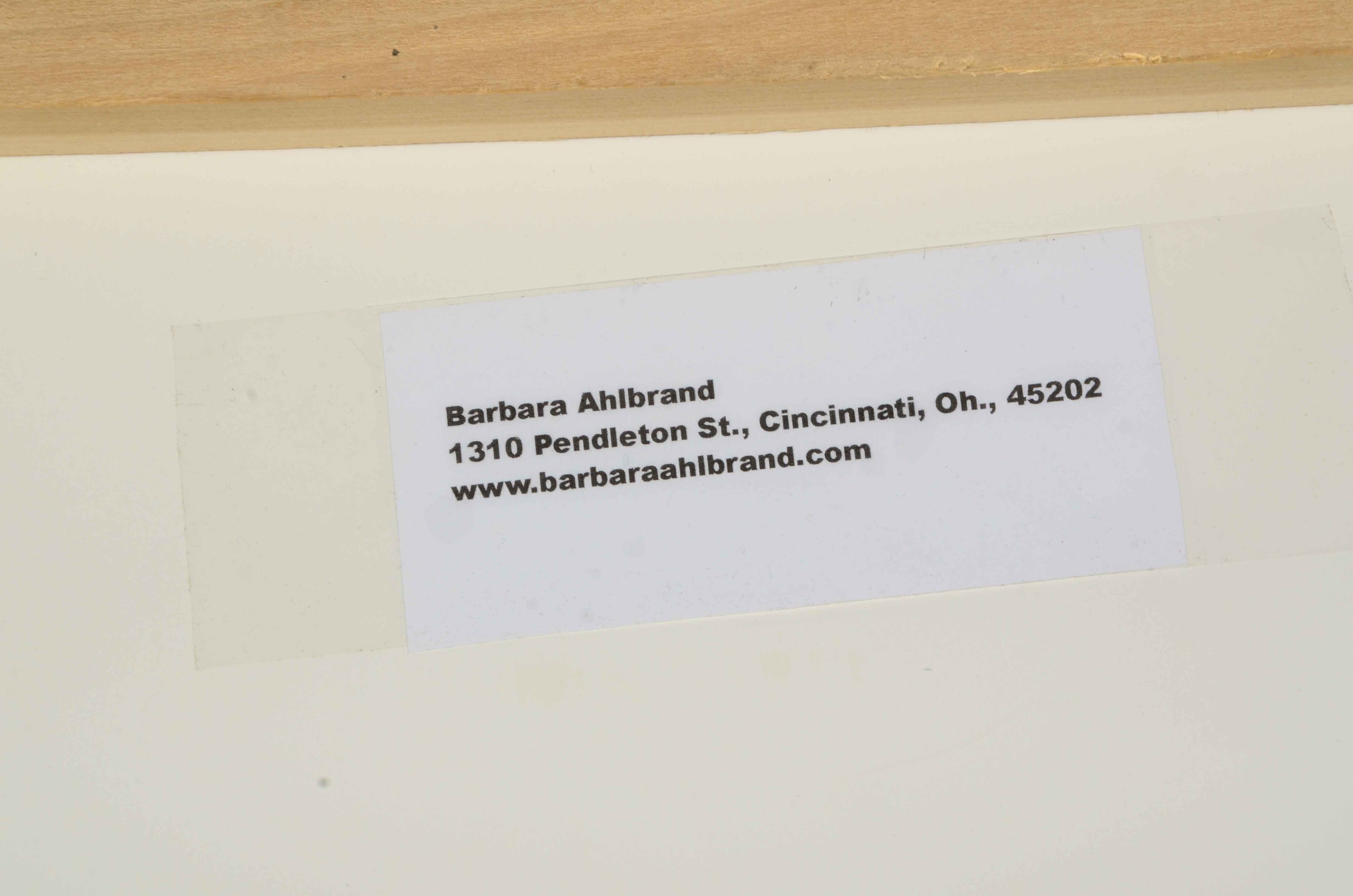 Barbara Ahlbrand Original Abstract Mixed Media Painting on Paper