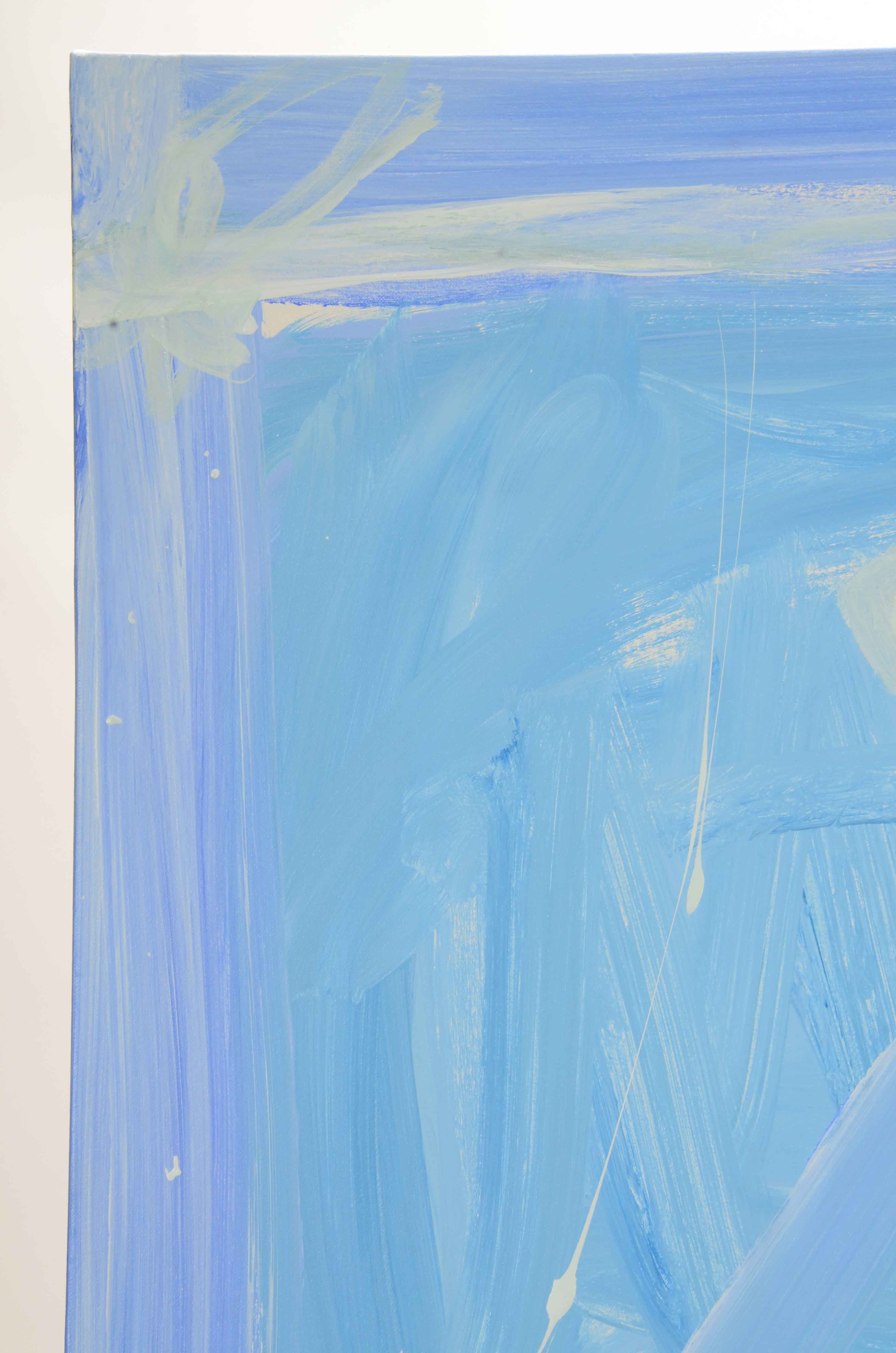 Robbie Kemper Original Abstract Acrylic Painting "White Diagonal"