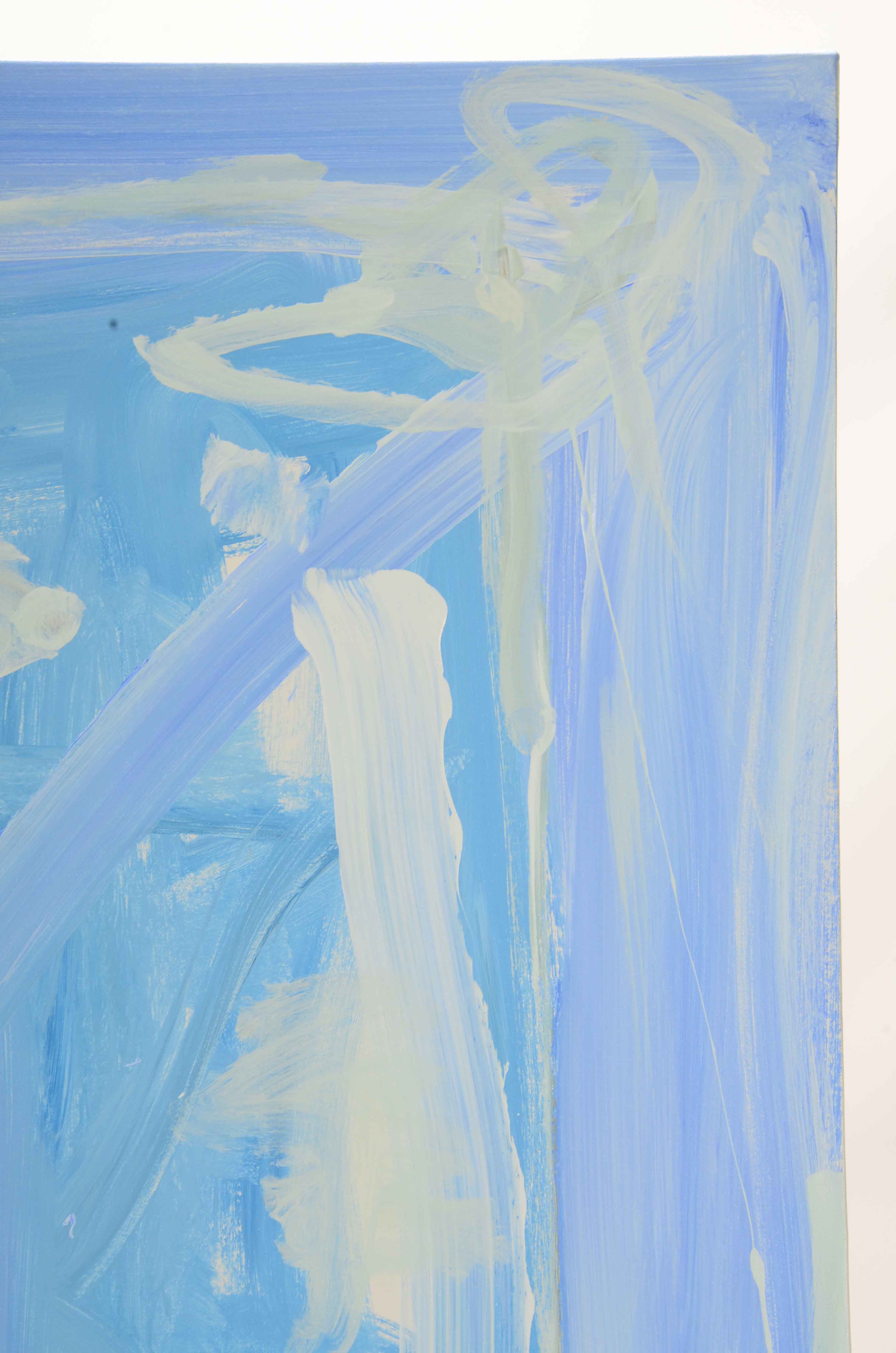 Robbie Kemper Original Abstract Acrylic Painting "White Diagonal"