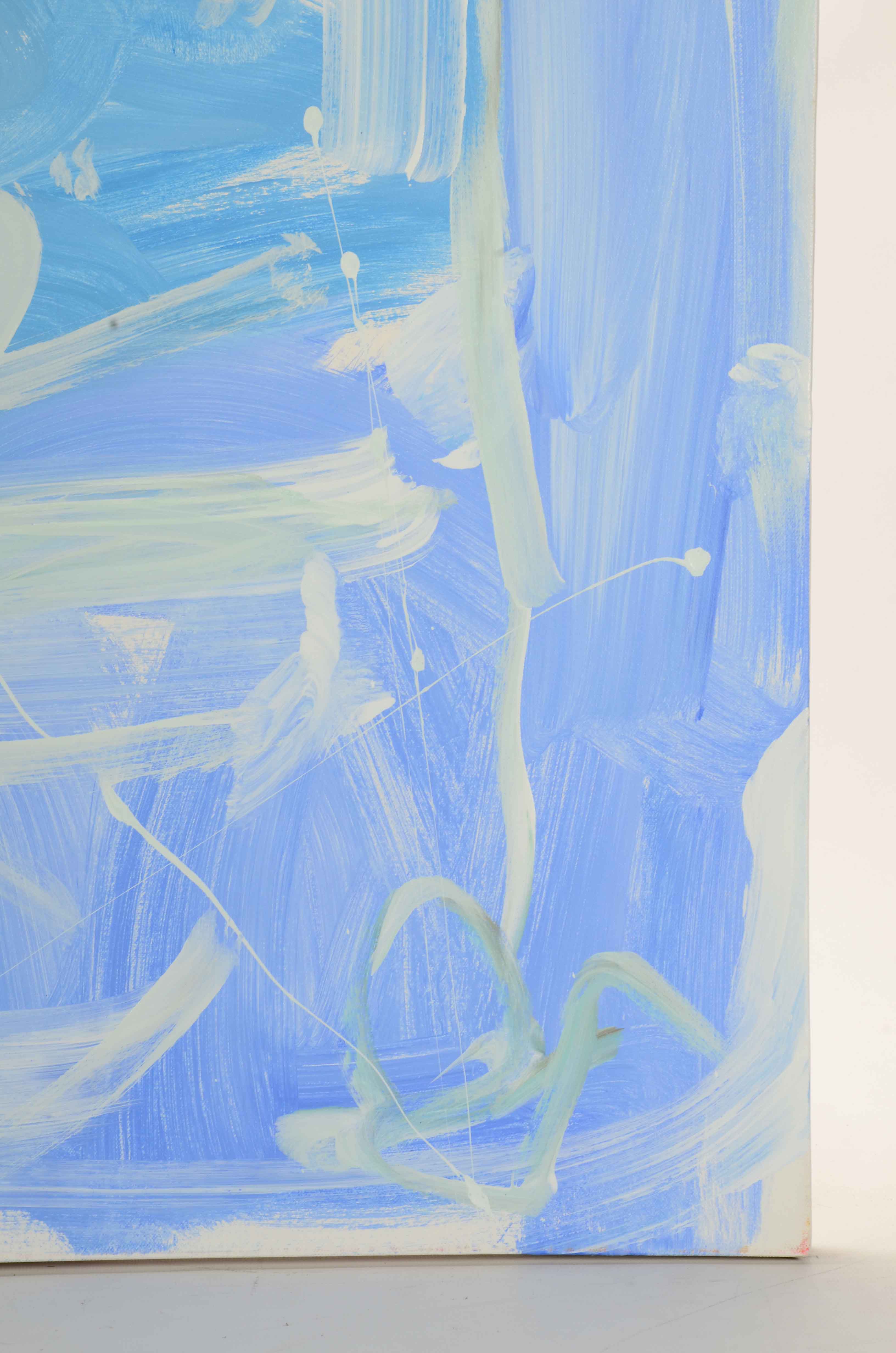 Robbie Kemper Original Abstract Acrylic Painting "White Diagonal"