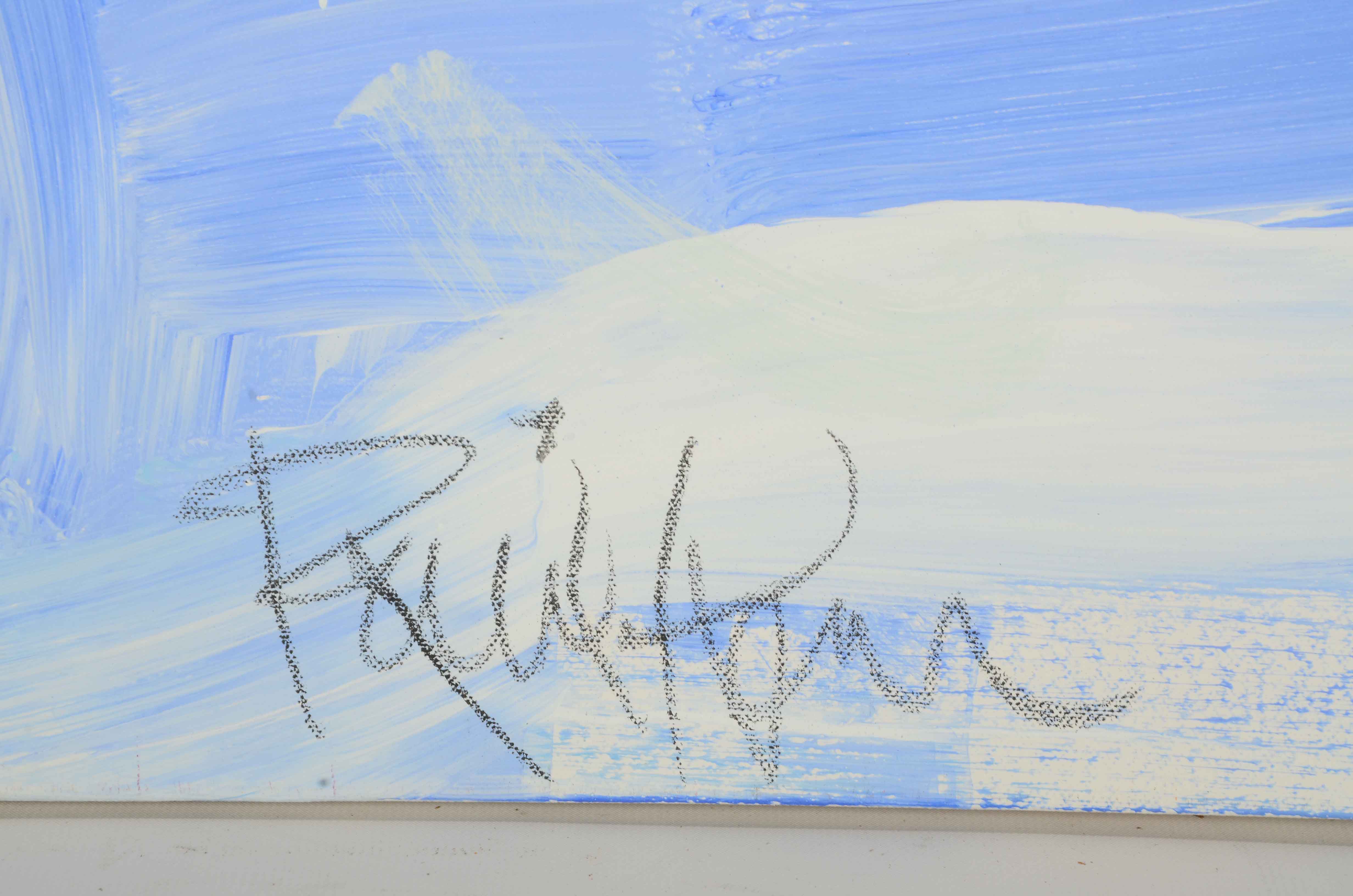 Robbie Kemper Original Abstract Acrylic Painting "White Diagonal"