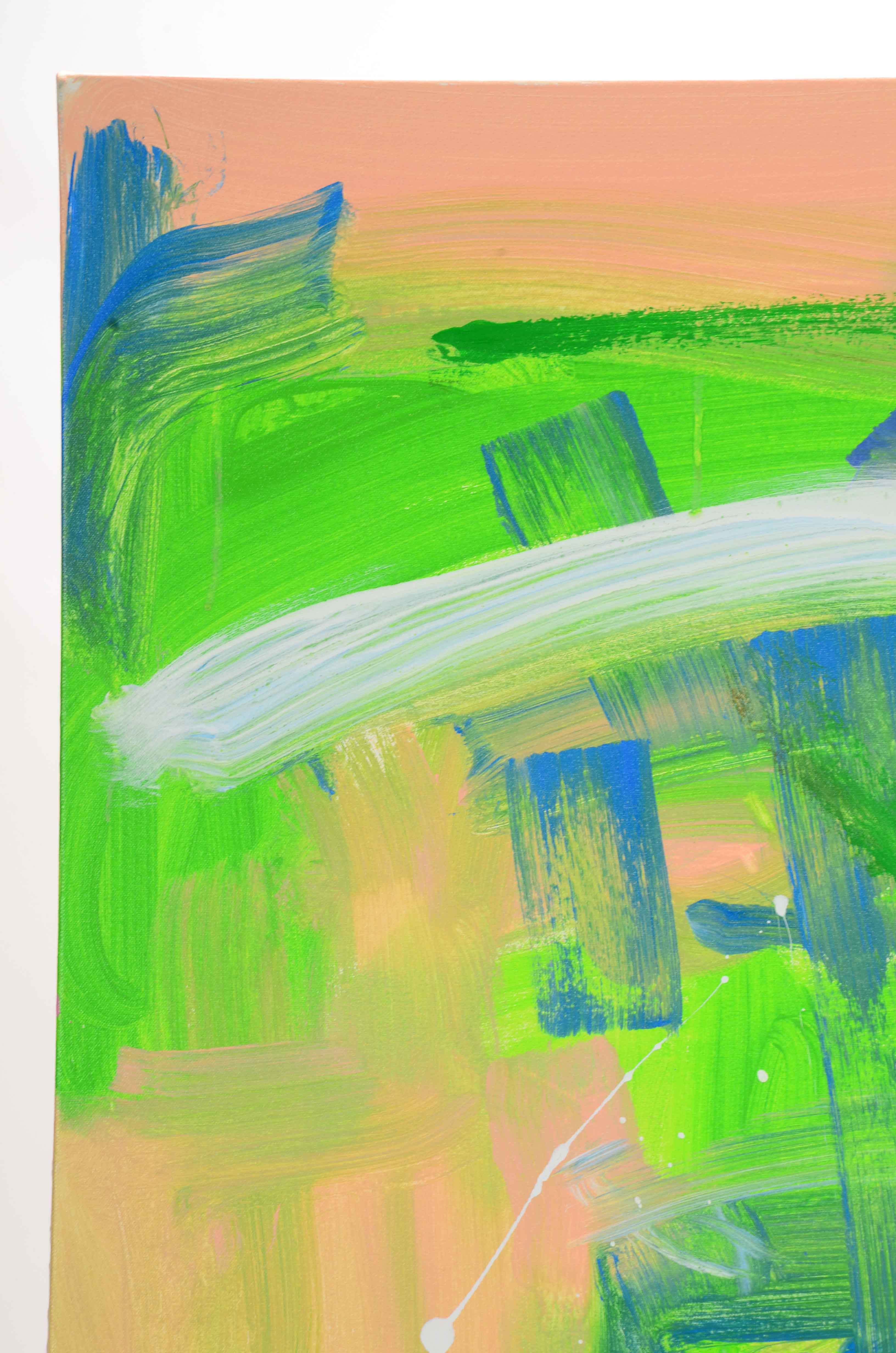 Robbie Kemper Original Abstract Acrylic Painting "White Marks"