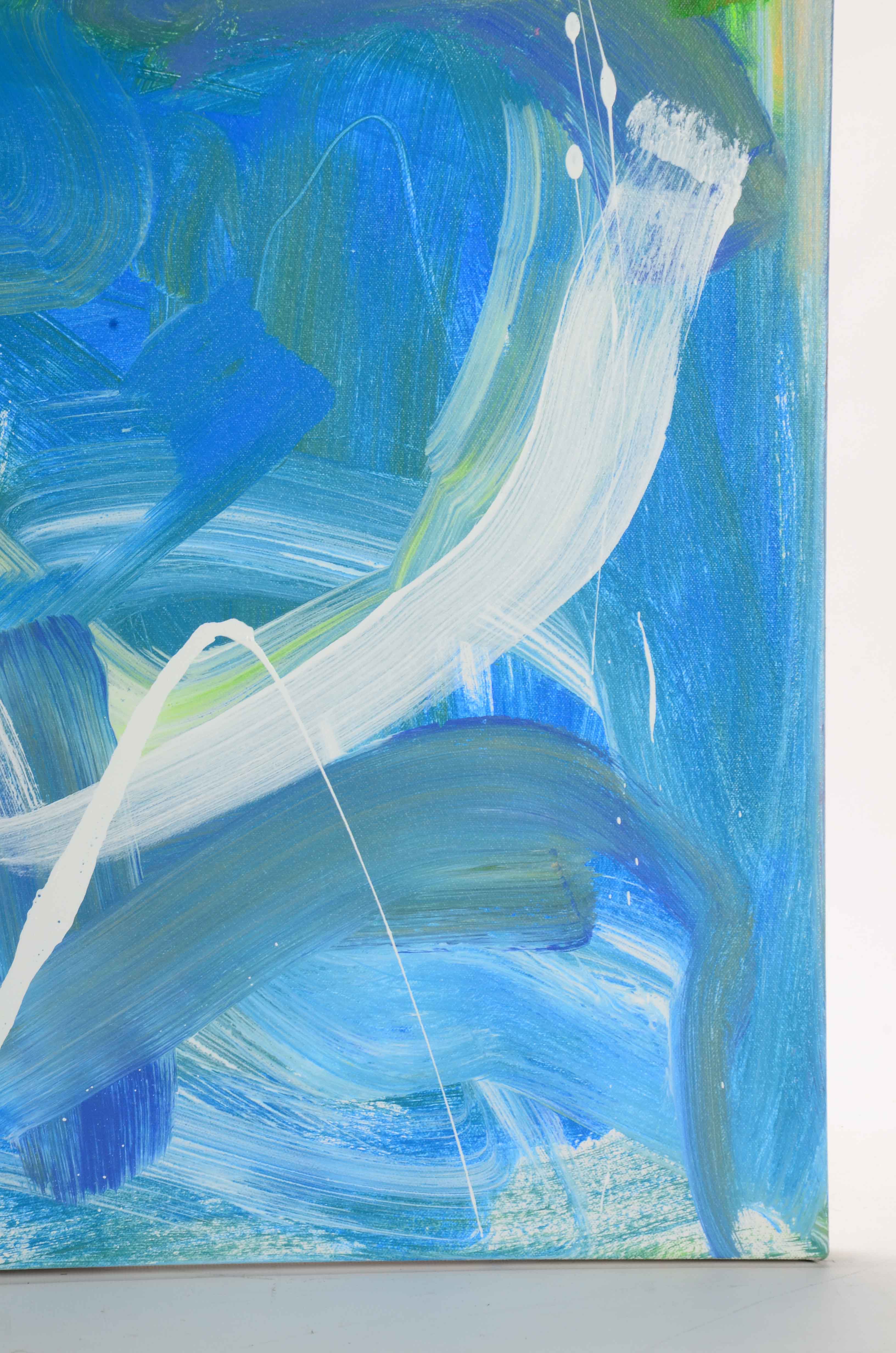 Robbie Kemper Original Abstract Acrylic Painting "White Marks"