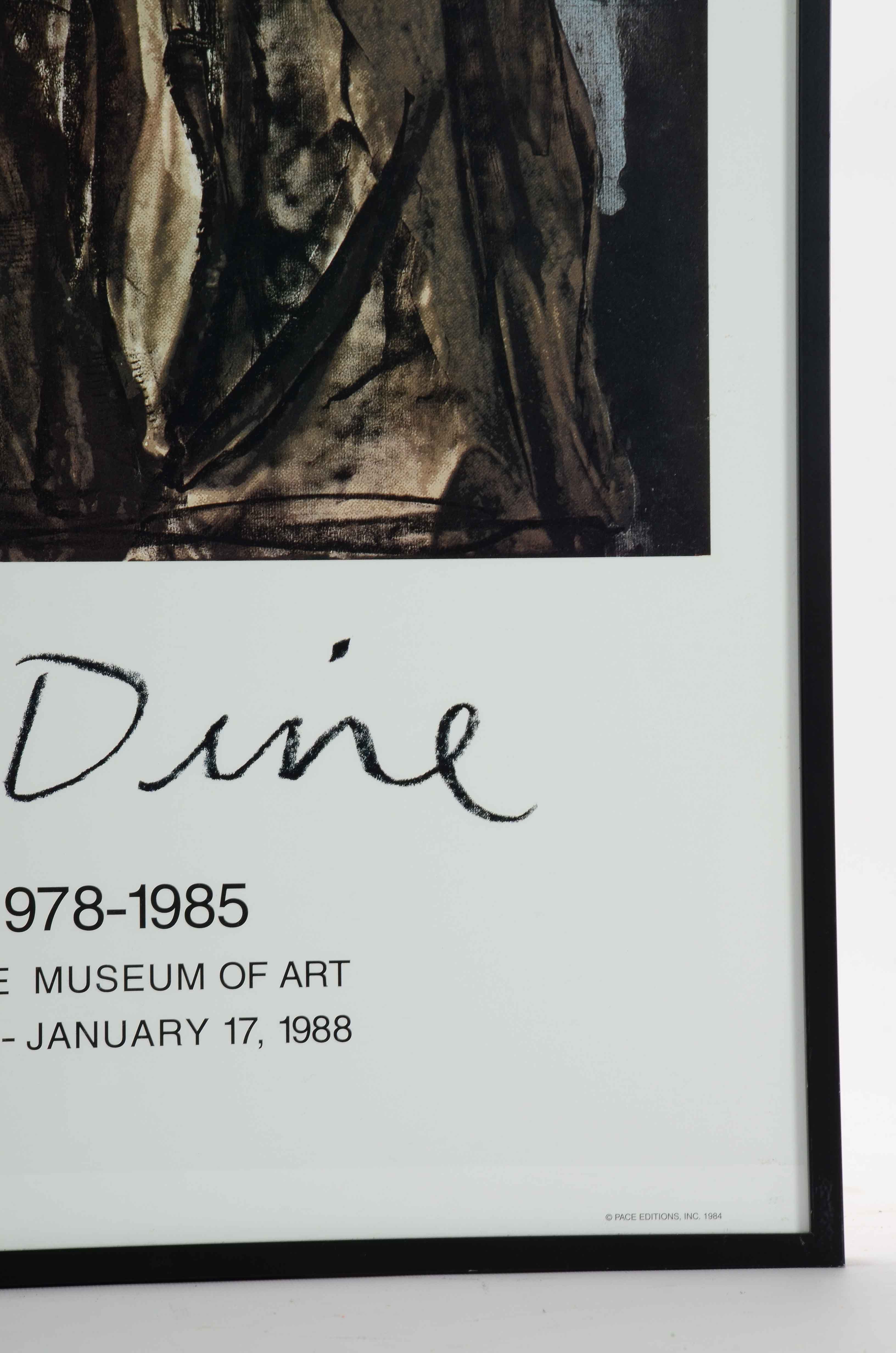Jim Dine 1984 Offset Lithograph Exhibition Poster "Prints 1978-1985"