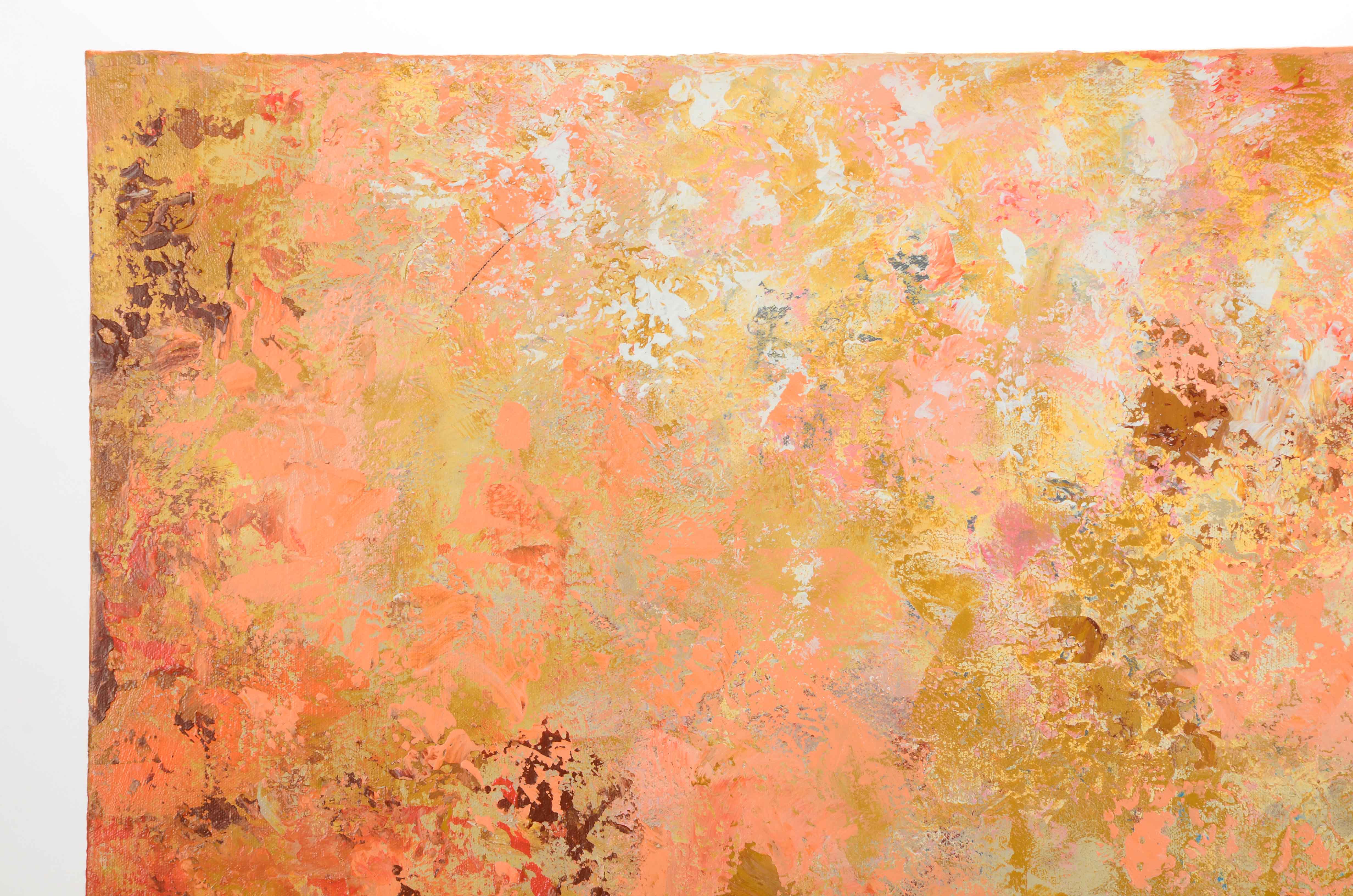 Sanna Signed Original Abstract Acrylic Painting "Early Spring Dream"