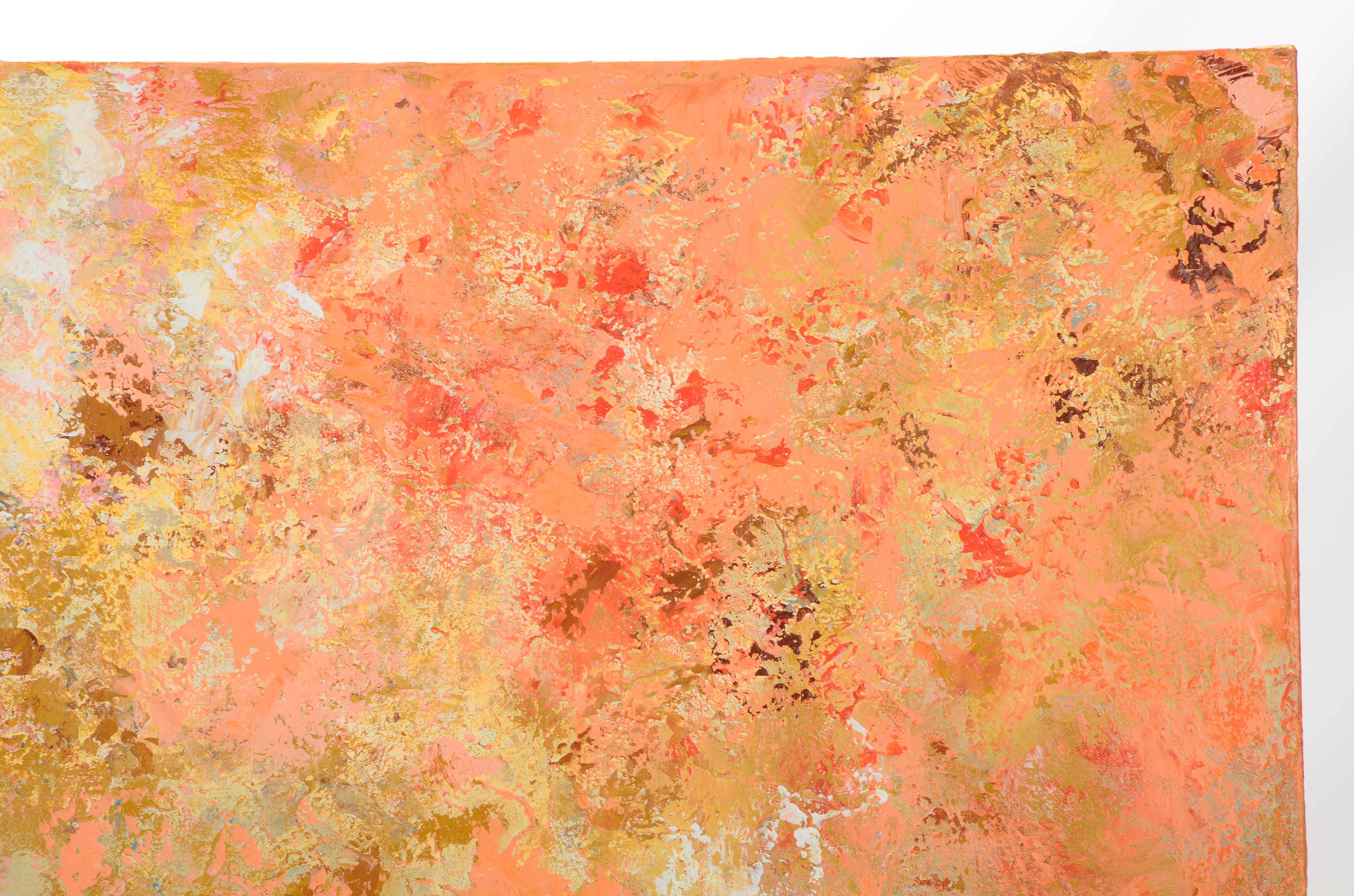 Sanna Signed Original Abstract Acrylic Painting "Early Spring Dream"