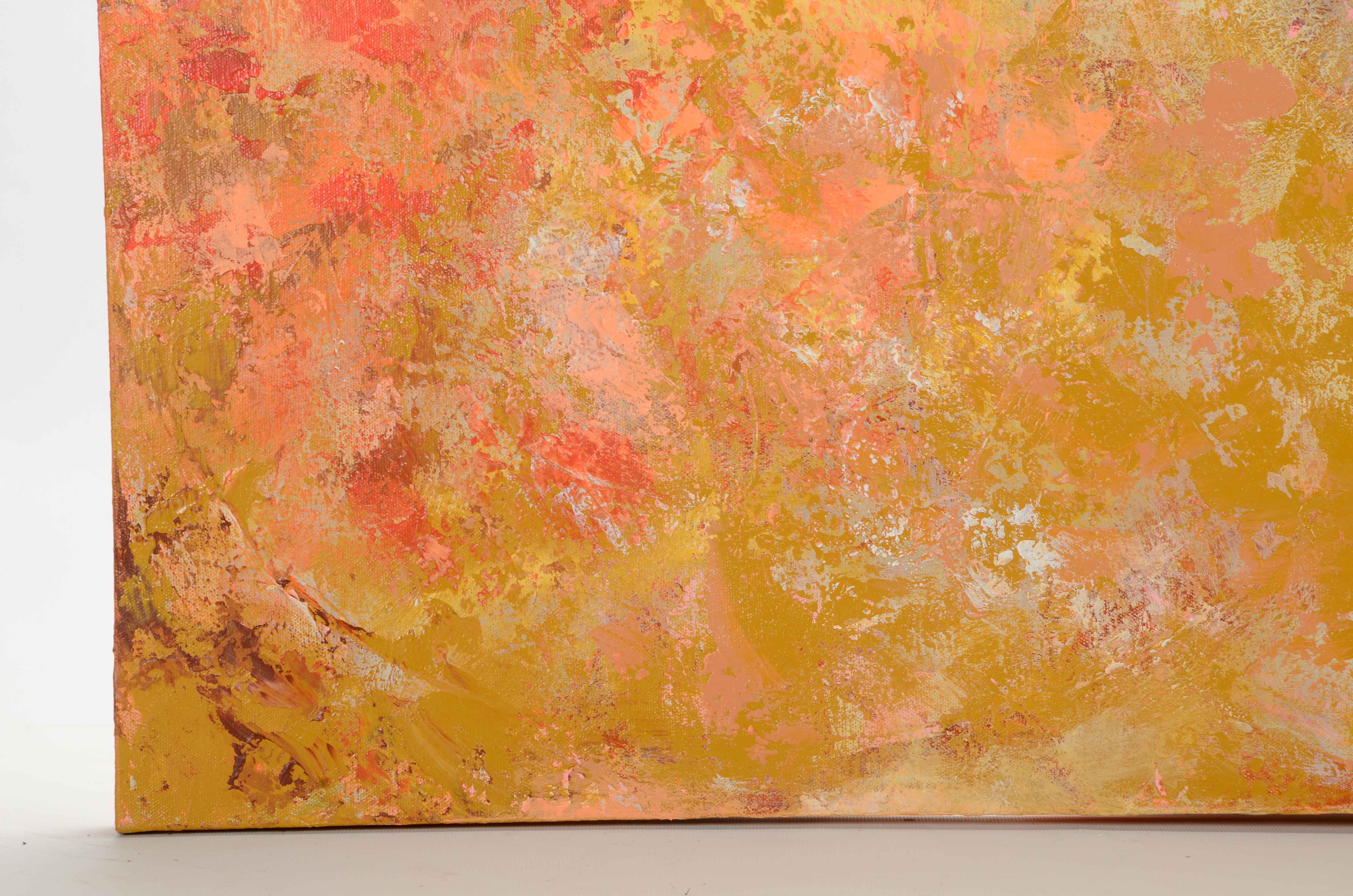 Sanna Signed Original Abstract Acrylic Painting "Early Spring Dream"