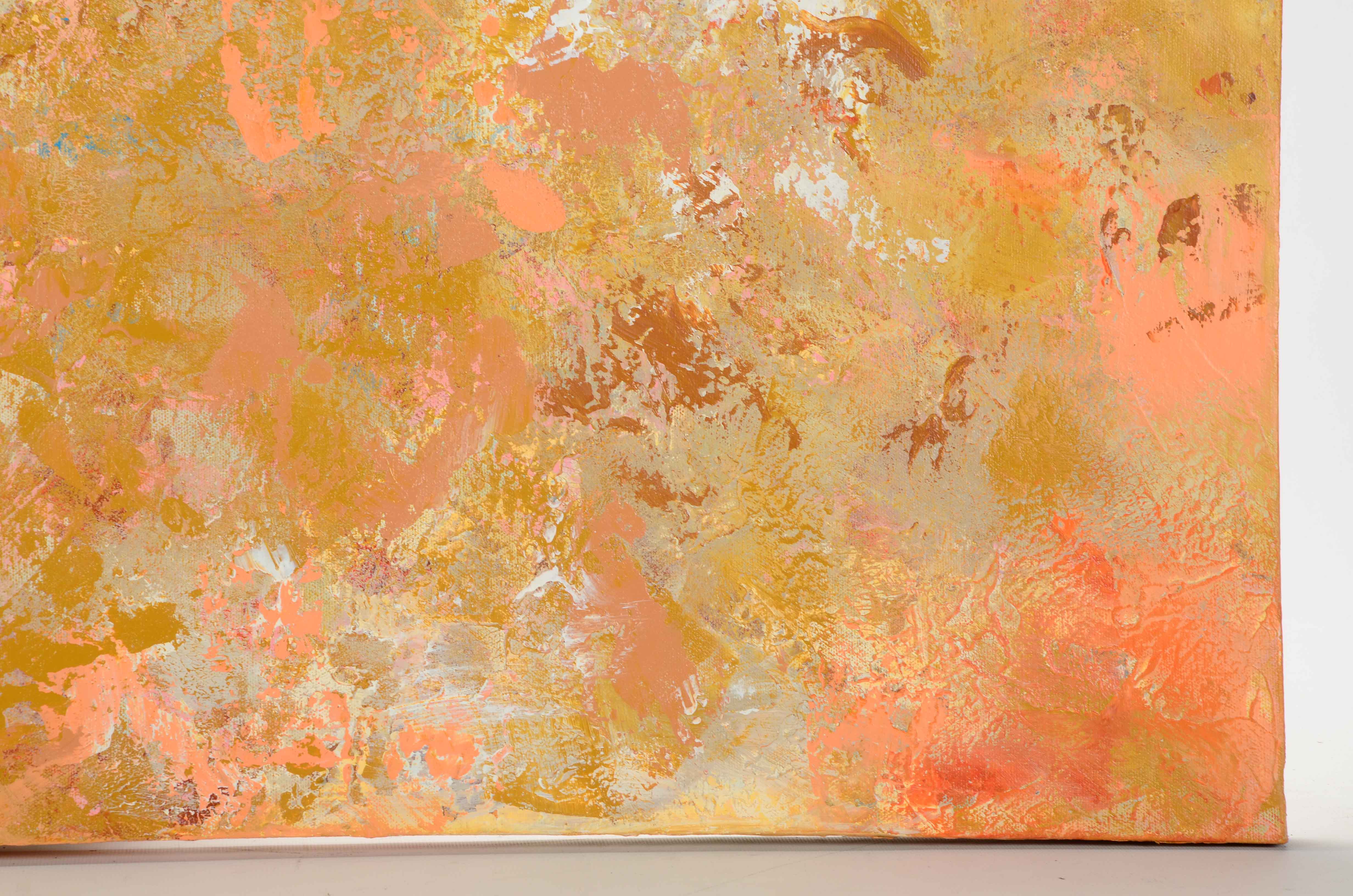 Sanna Signed Original Abstract Acrylic Painting "Early Spring Dream"