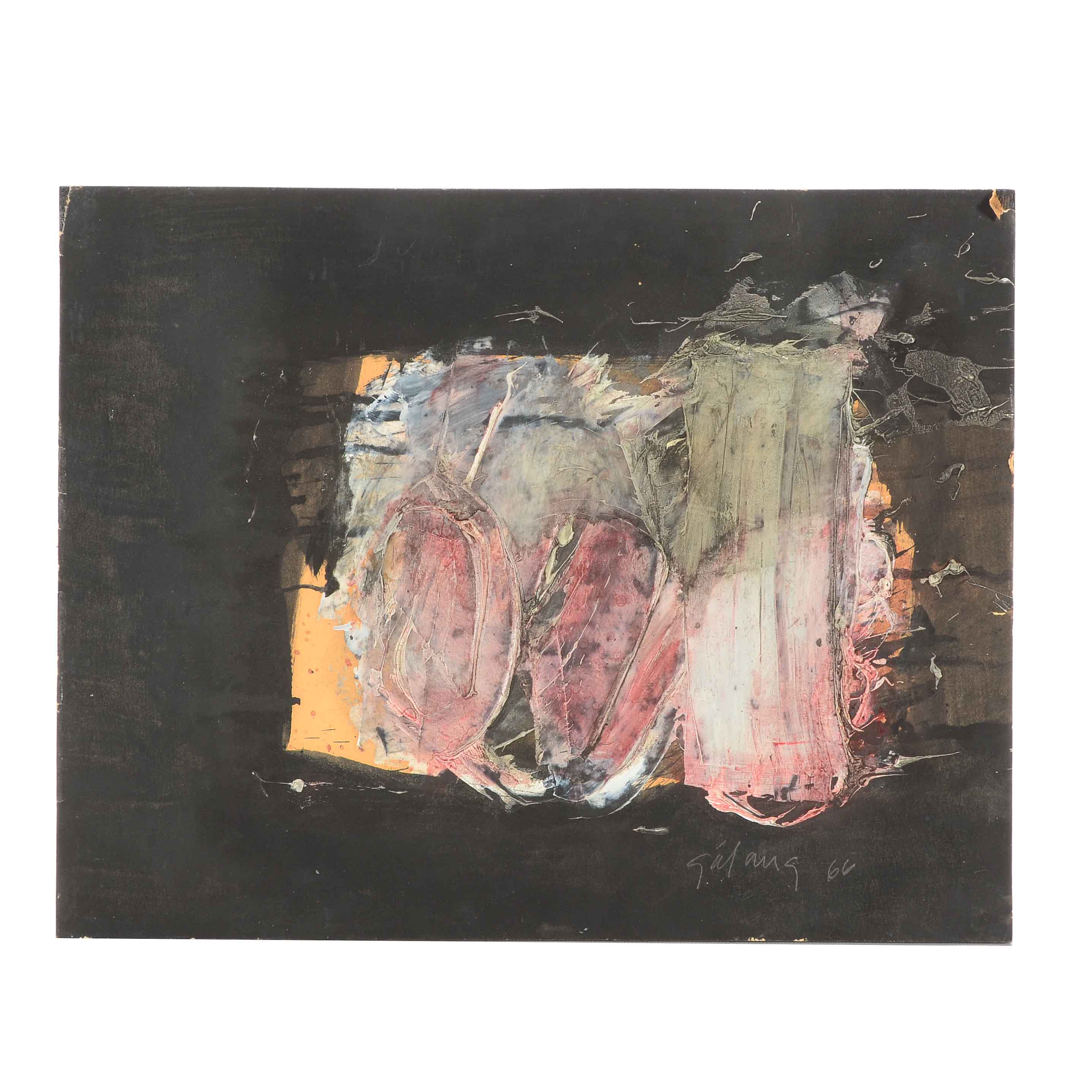 Mars Marciano Galang Original Oil Painting on Panel