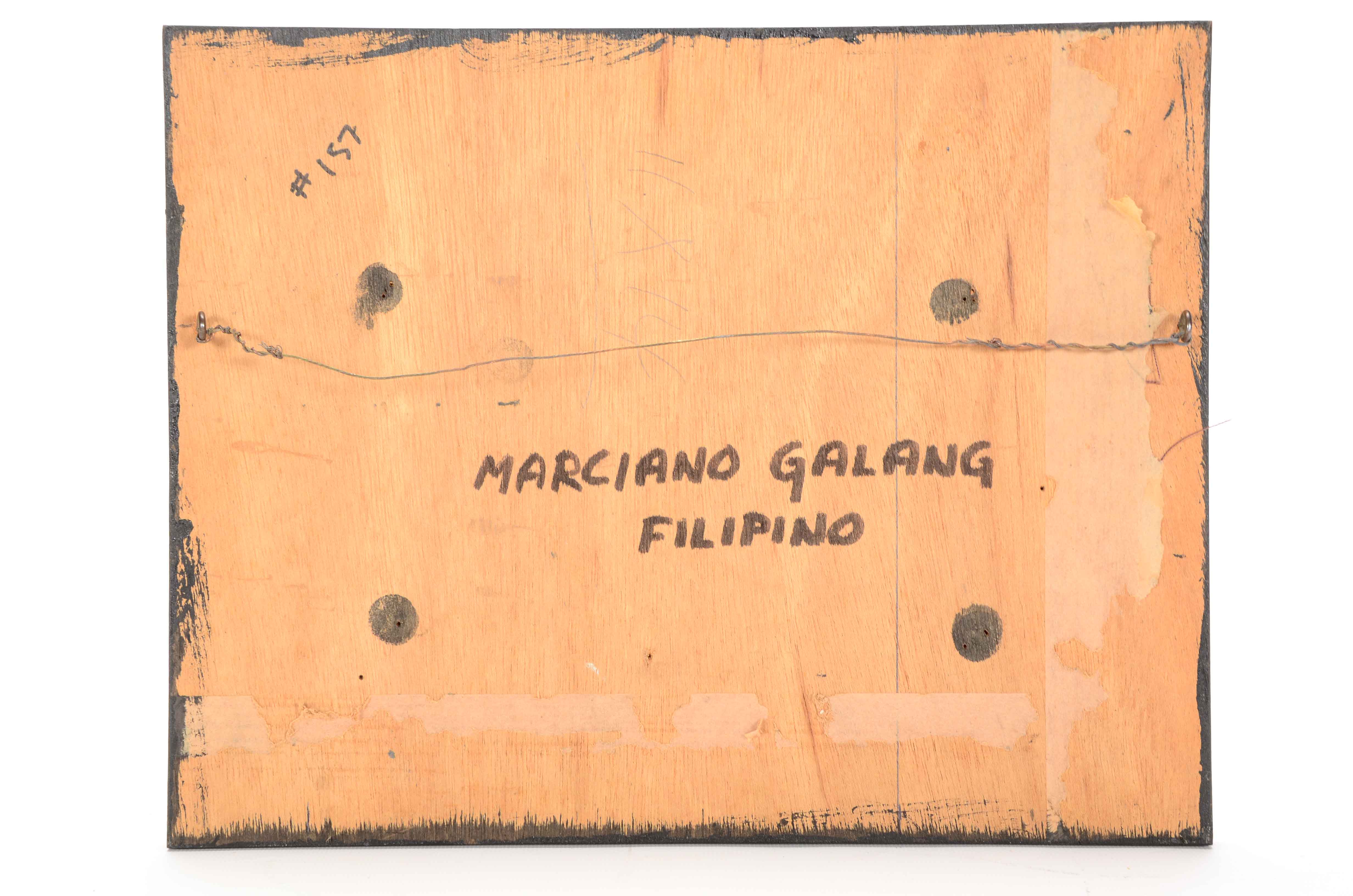 Mars Marciano Galang Original Oil Painting on Panel