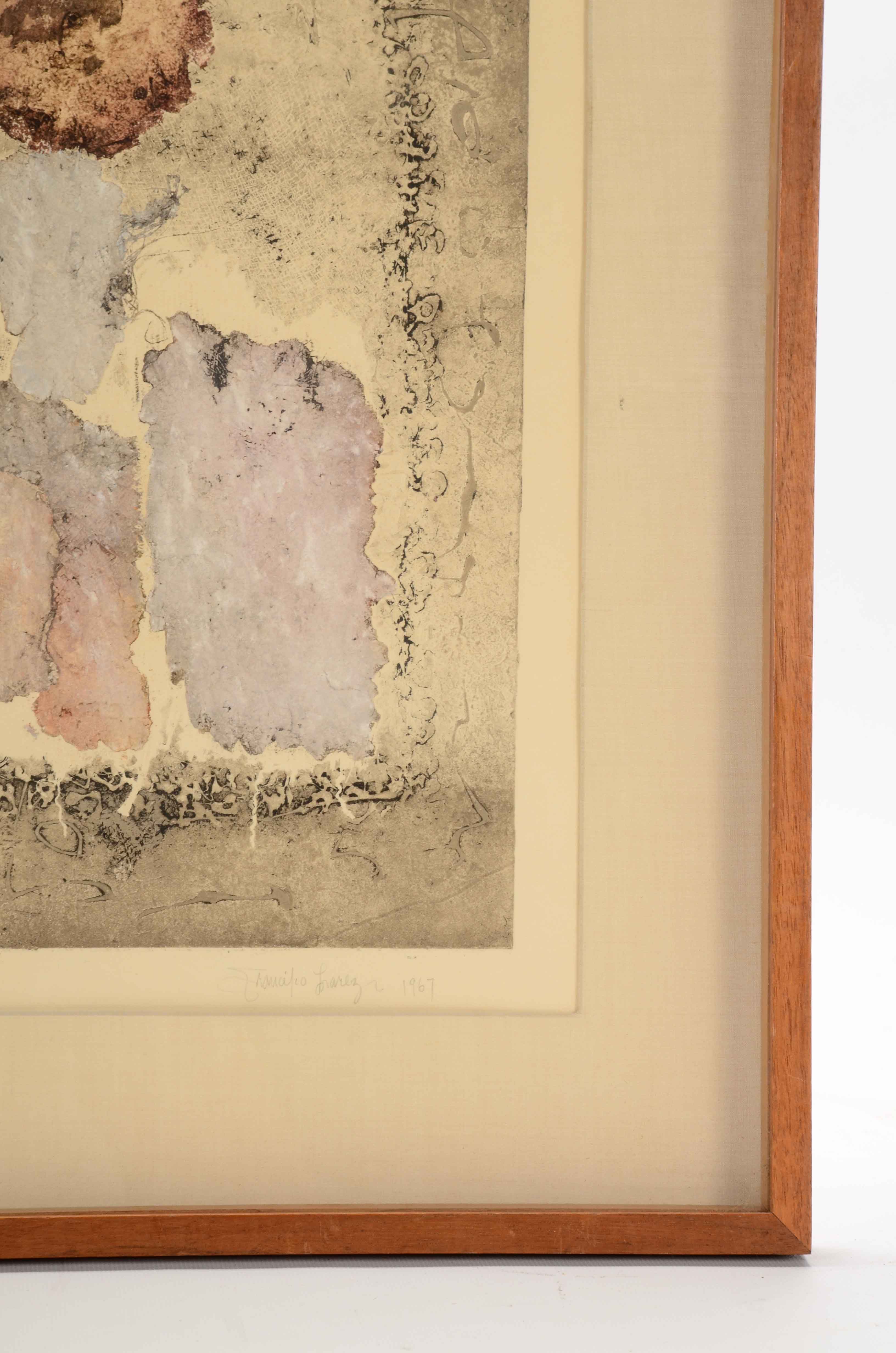 Francisco Larez Limited Edition Aquatint Etching "H-I Variation"