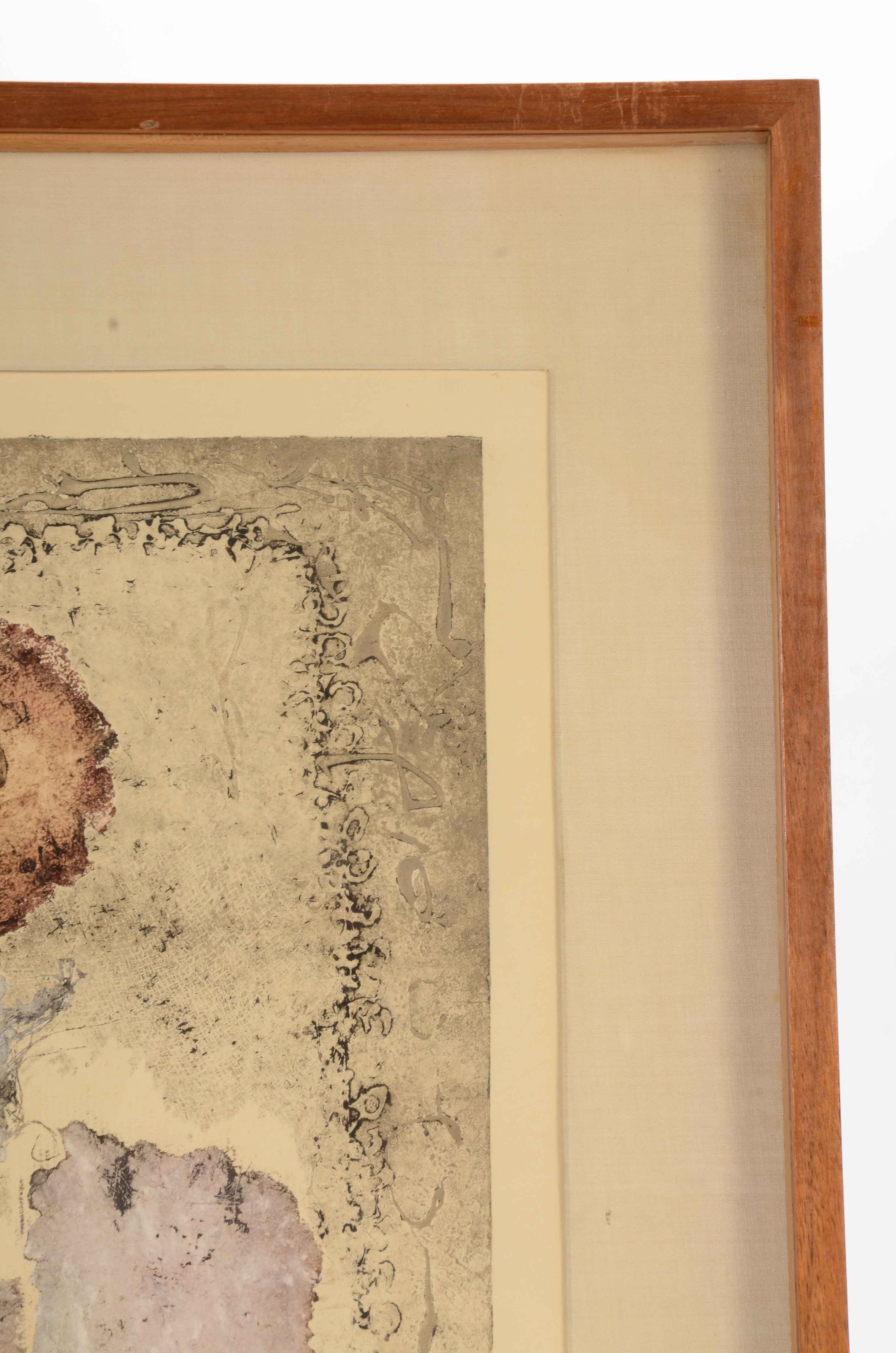 Francisco Larez Limited Edition Aquatint Etching "H-I Variation"