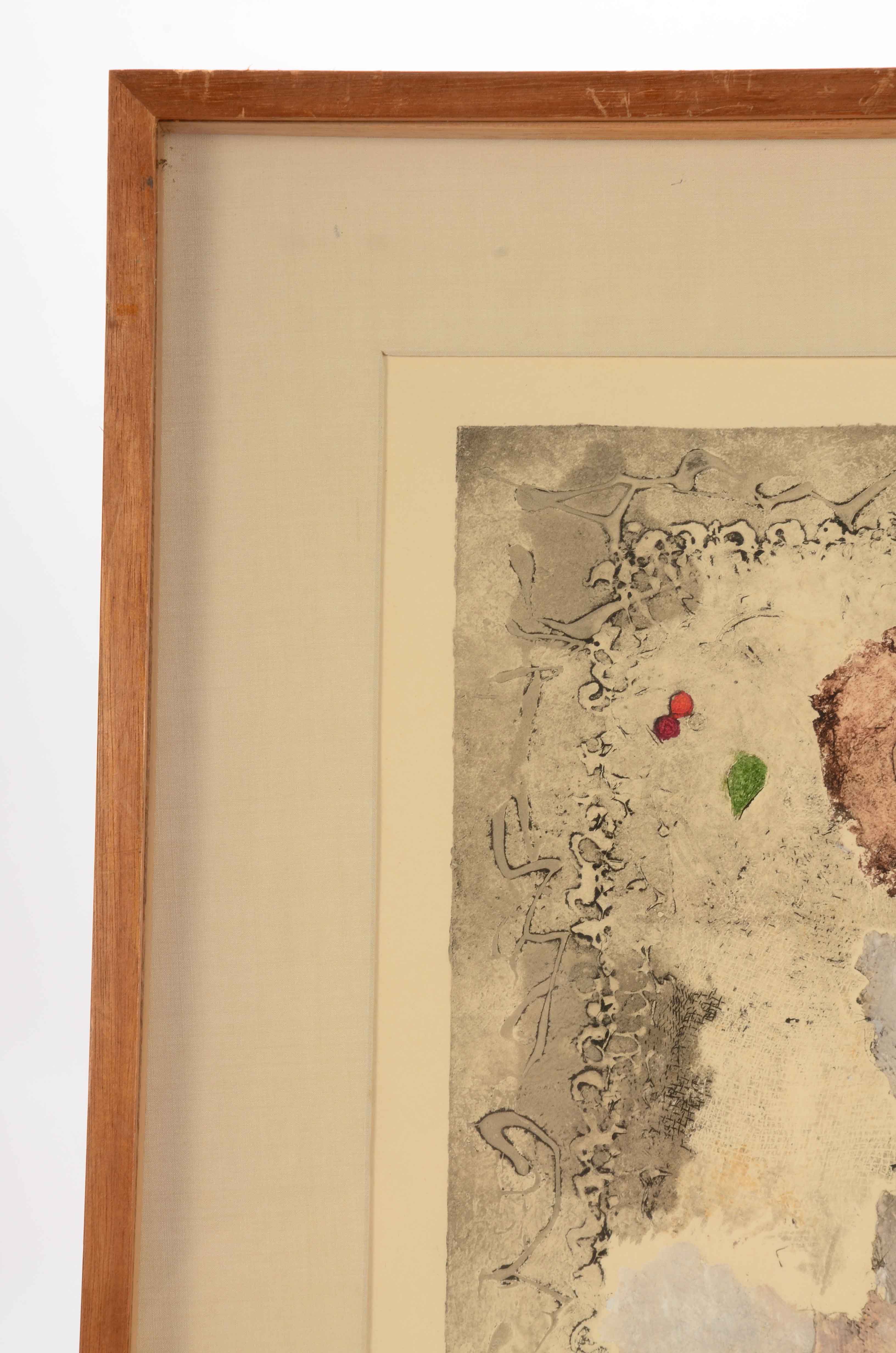 Francisco Larez Limited Edition Aquatint Etching "H-I Variation"