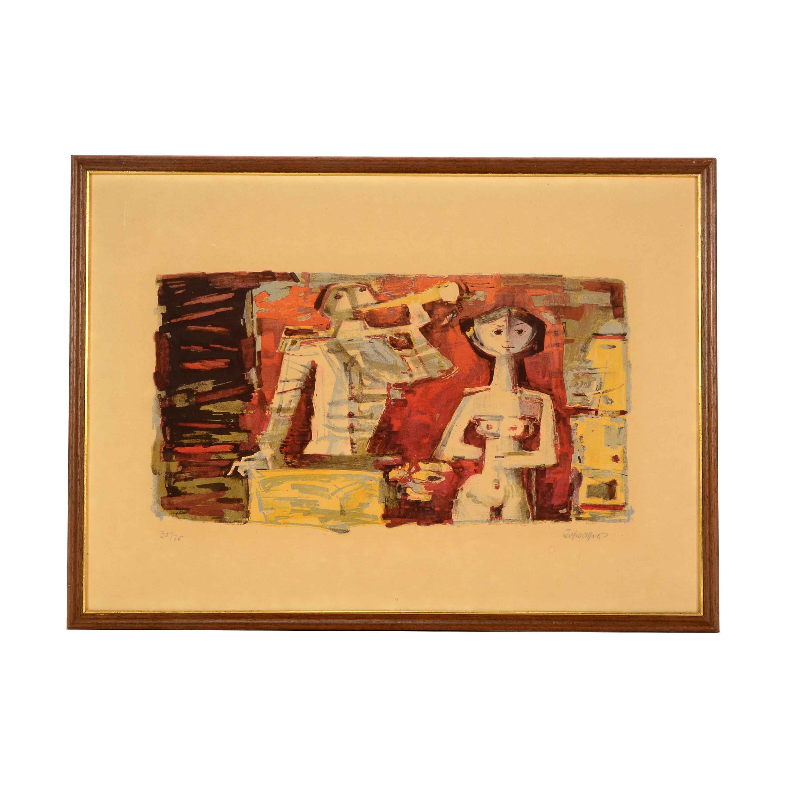 Signed Limited Edition Lithographic Print on Paperboard