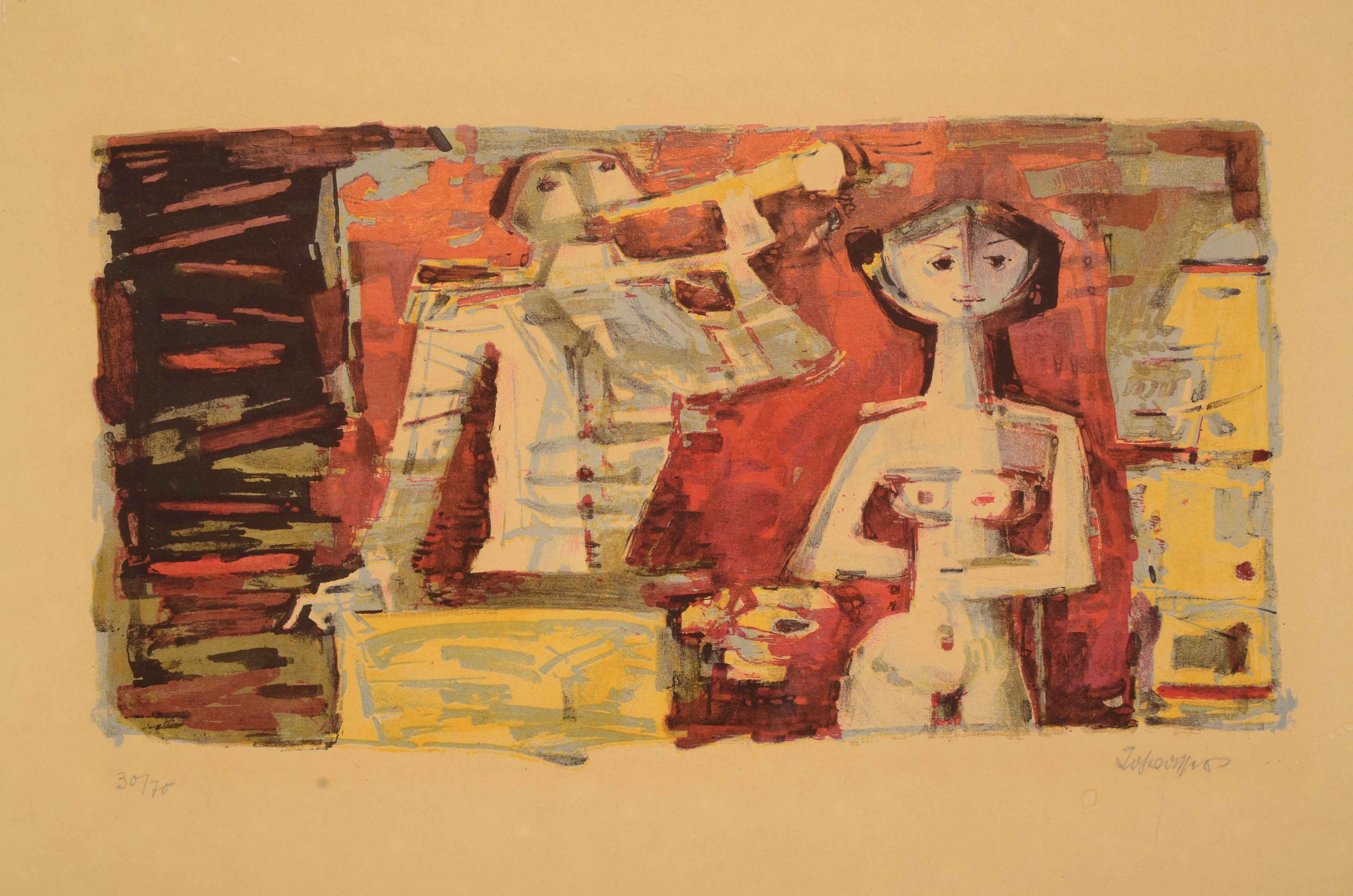 Signed Limited Edition Lithographic Print on Paperboard