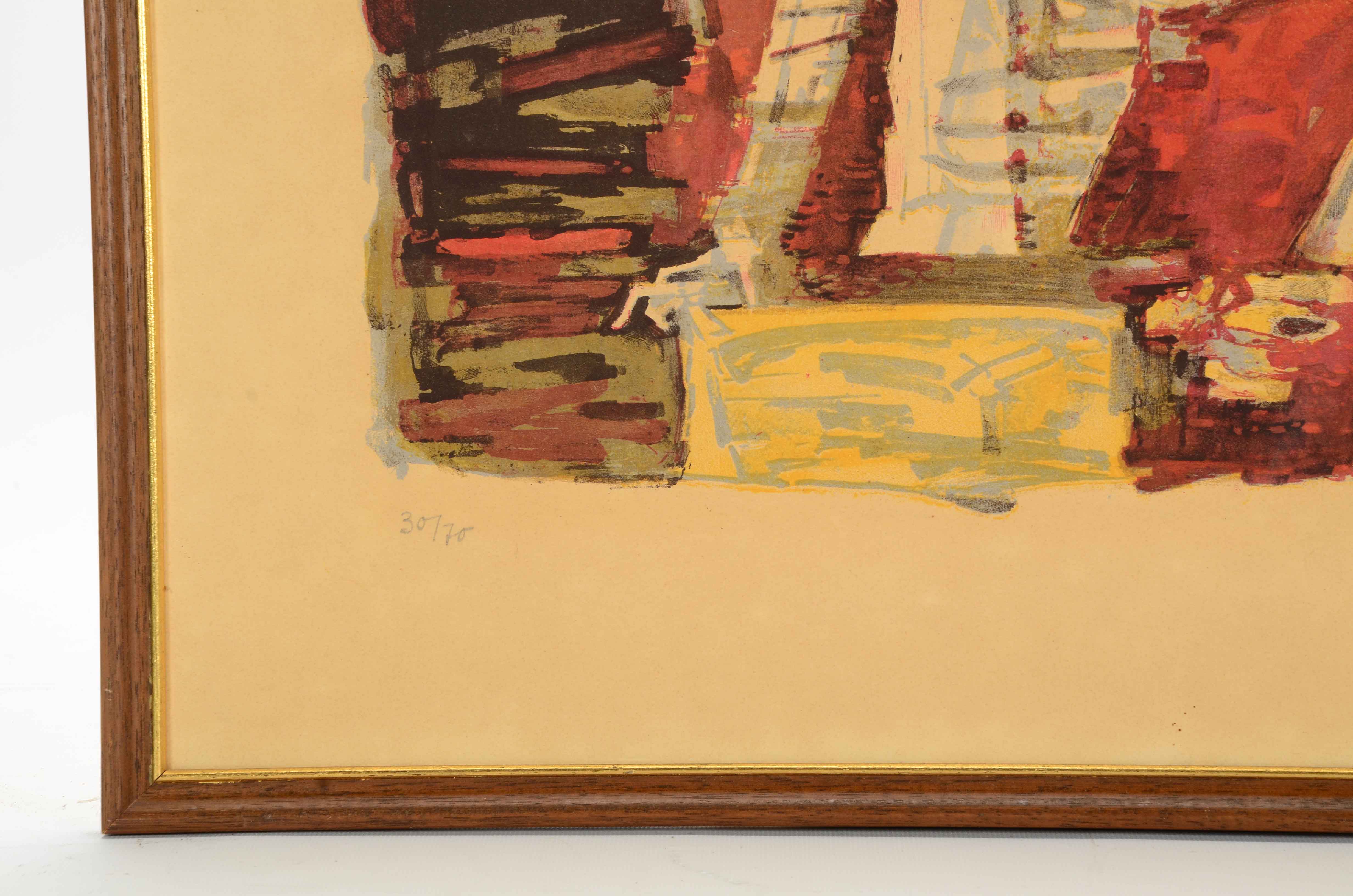 Signed Limited Edition Lithographic Print on Paperboard