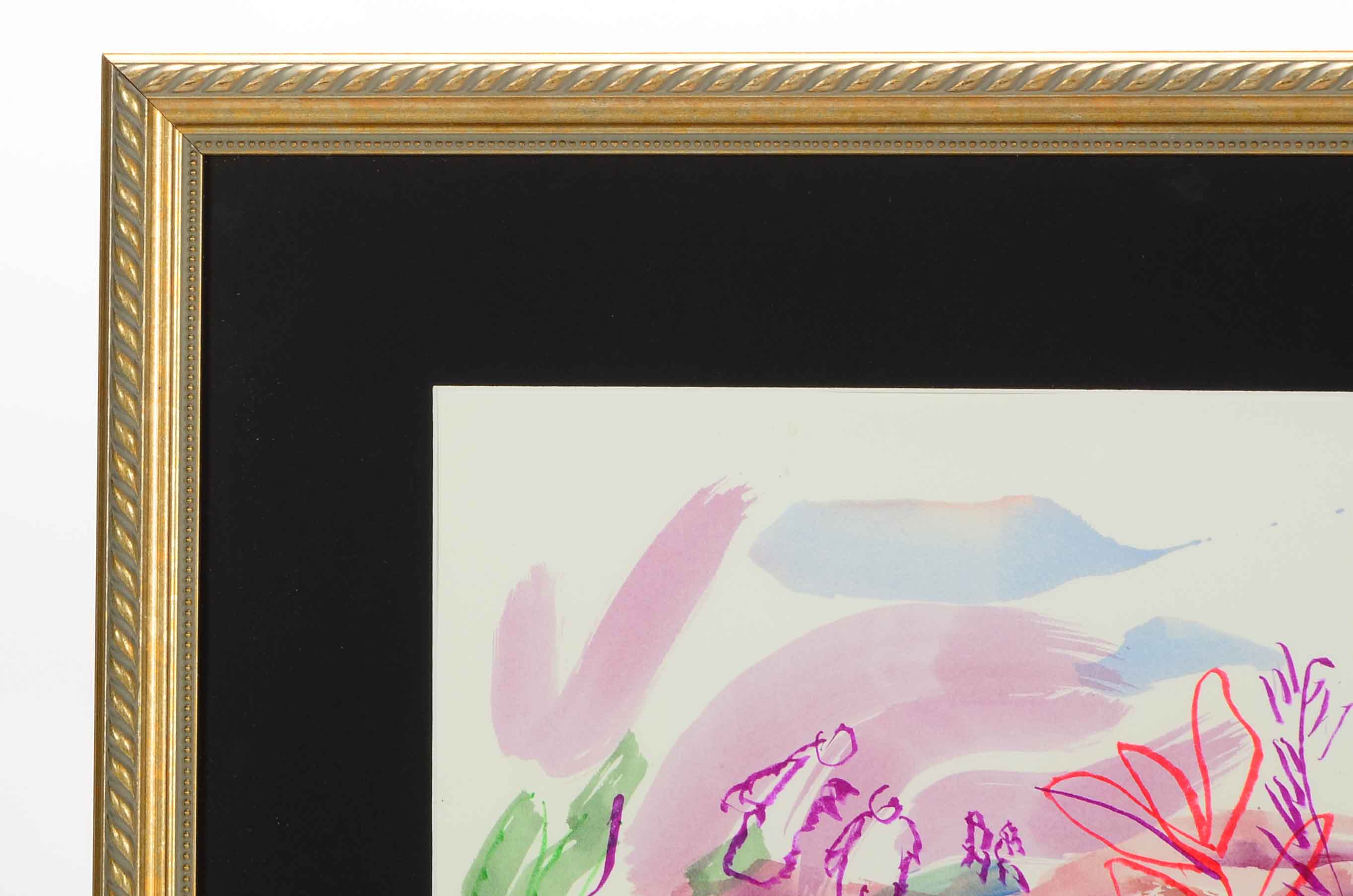 Paul Chidlaw Signed Abstract Watercolor