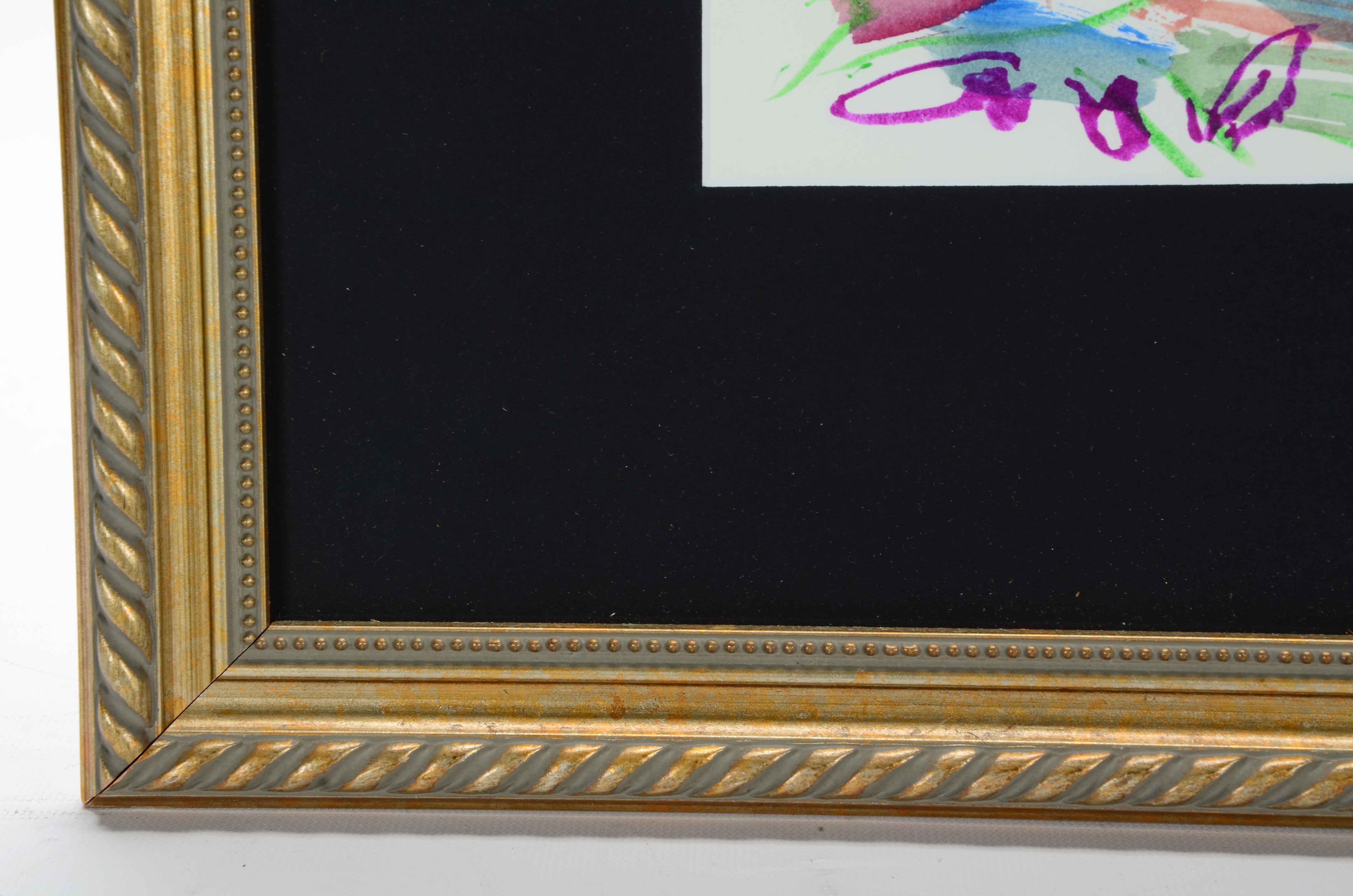 Paul Chidlaw Signed Abstract Watercolor