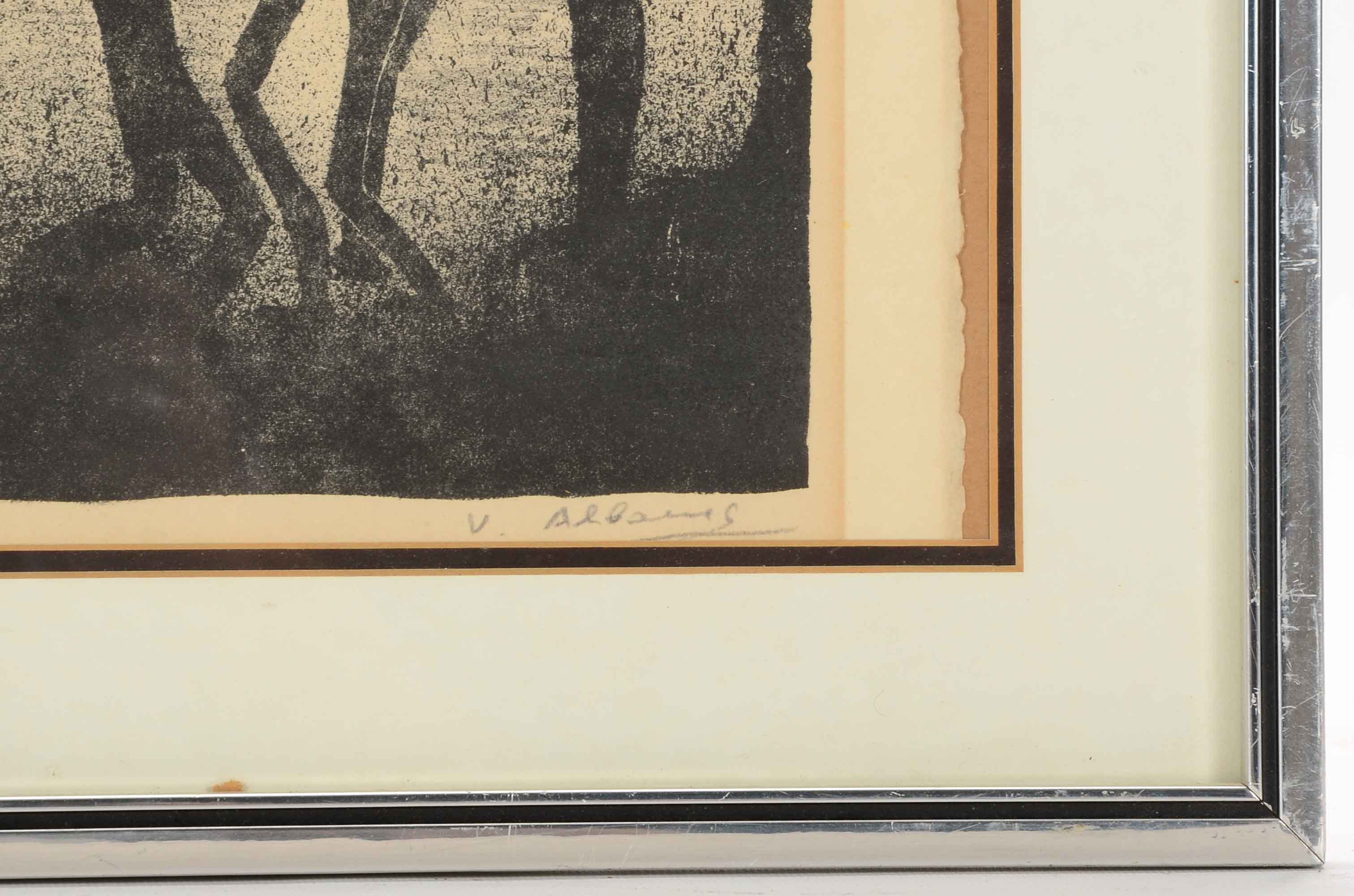 V. Addams Original Signed Lithograph