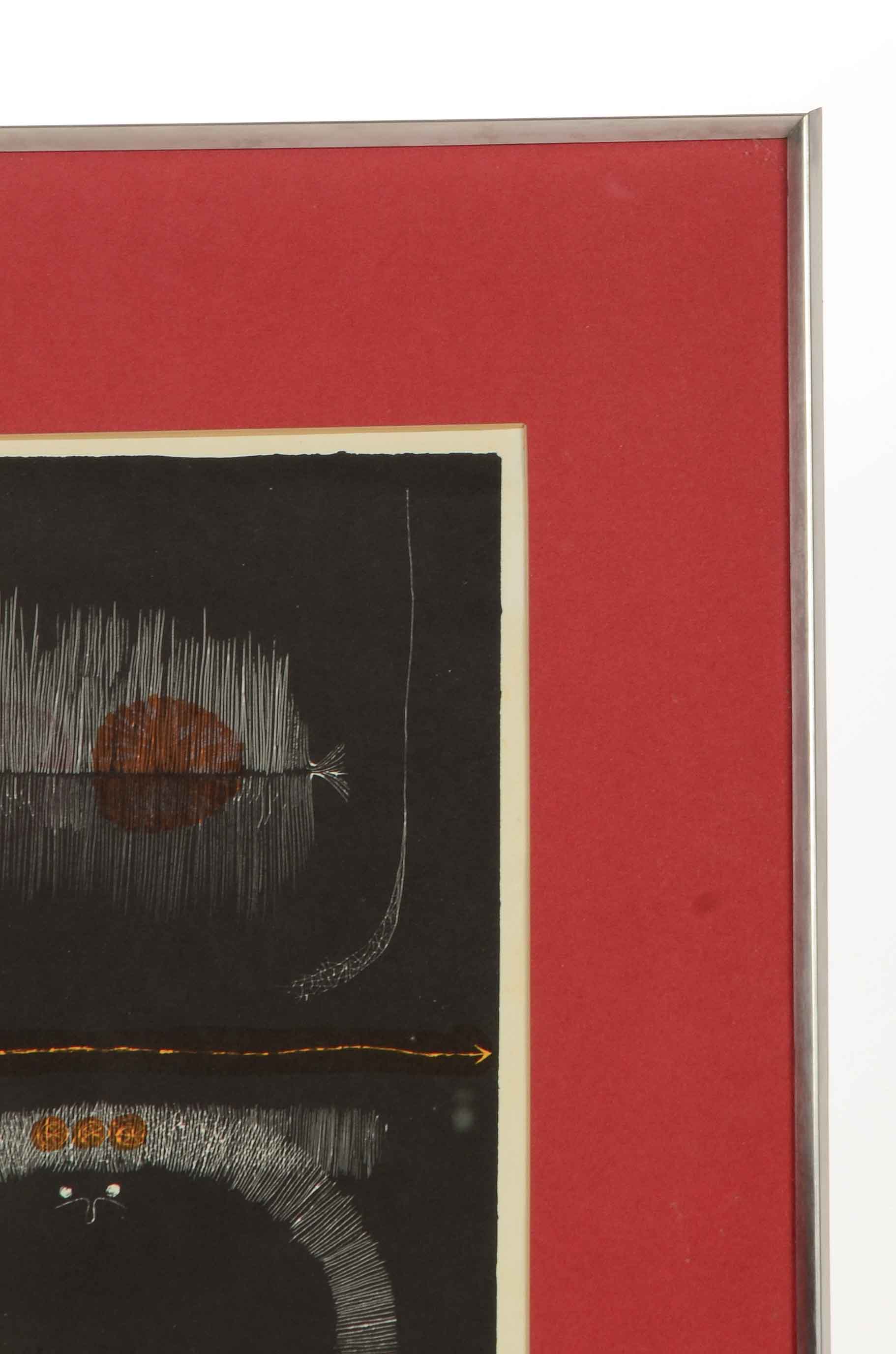 Yoong Bae Signed Lithographic Print "Hunting"