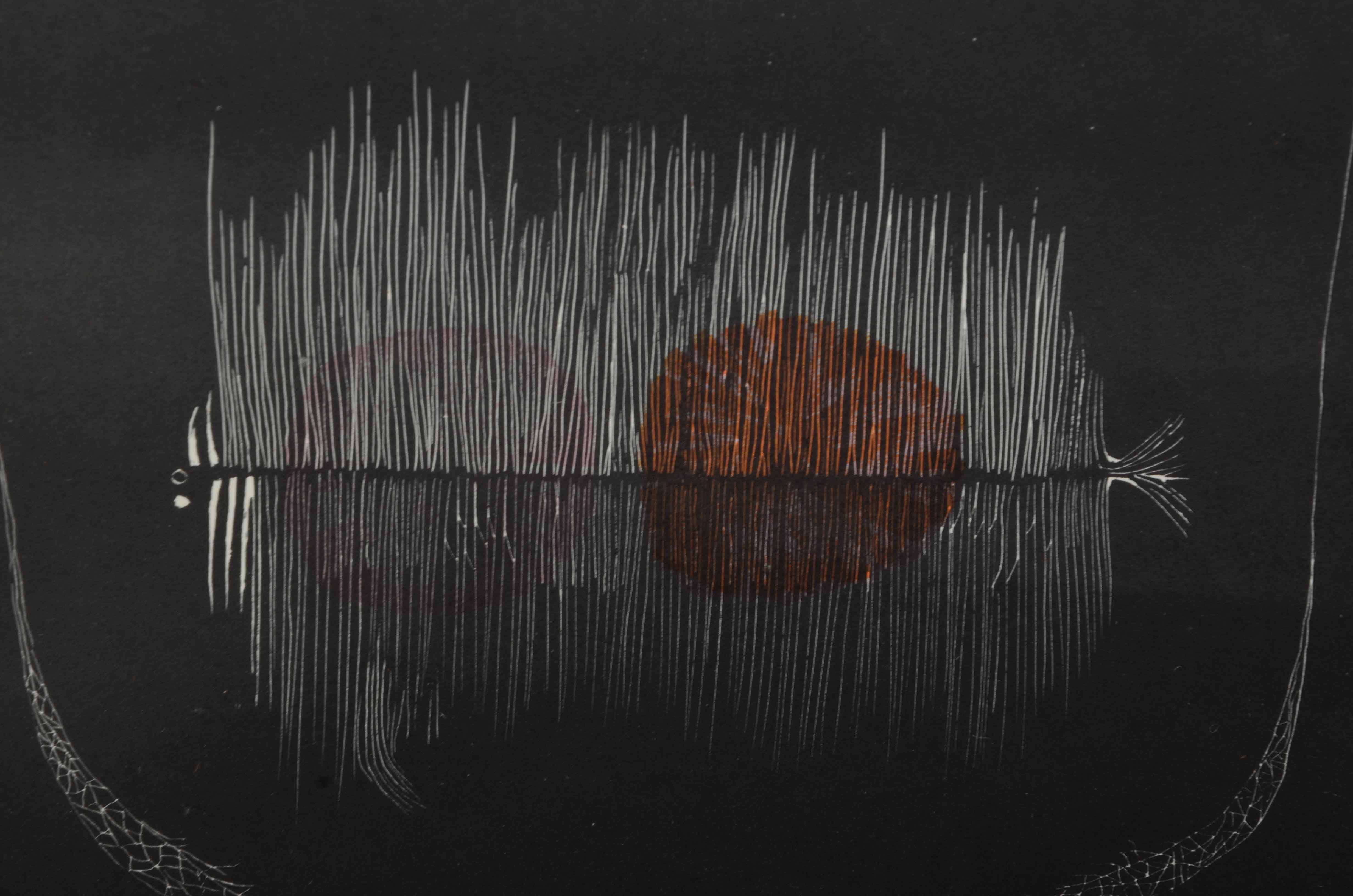 Yoong Bae Signed Lithographic Print "Hunting"