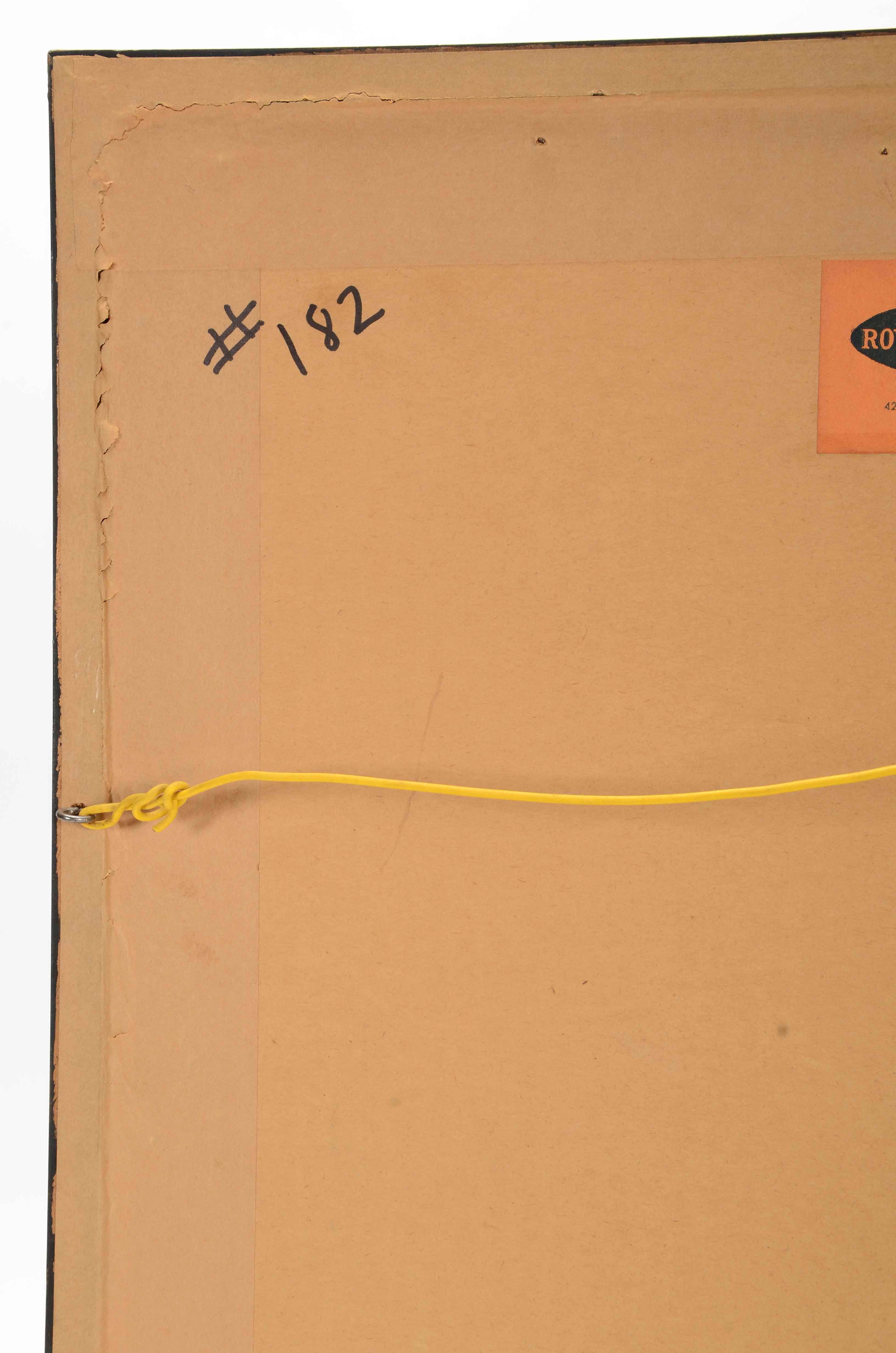 Original Graphite Drawing "Laborer" Atrributed to Takeshi Saito