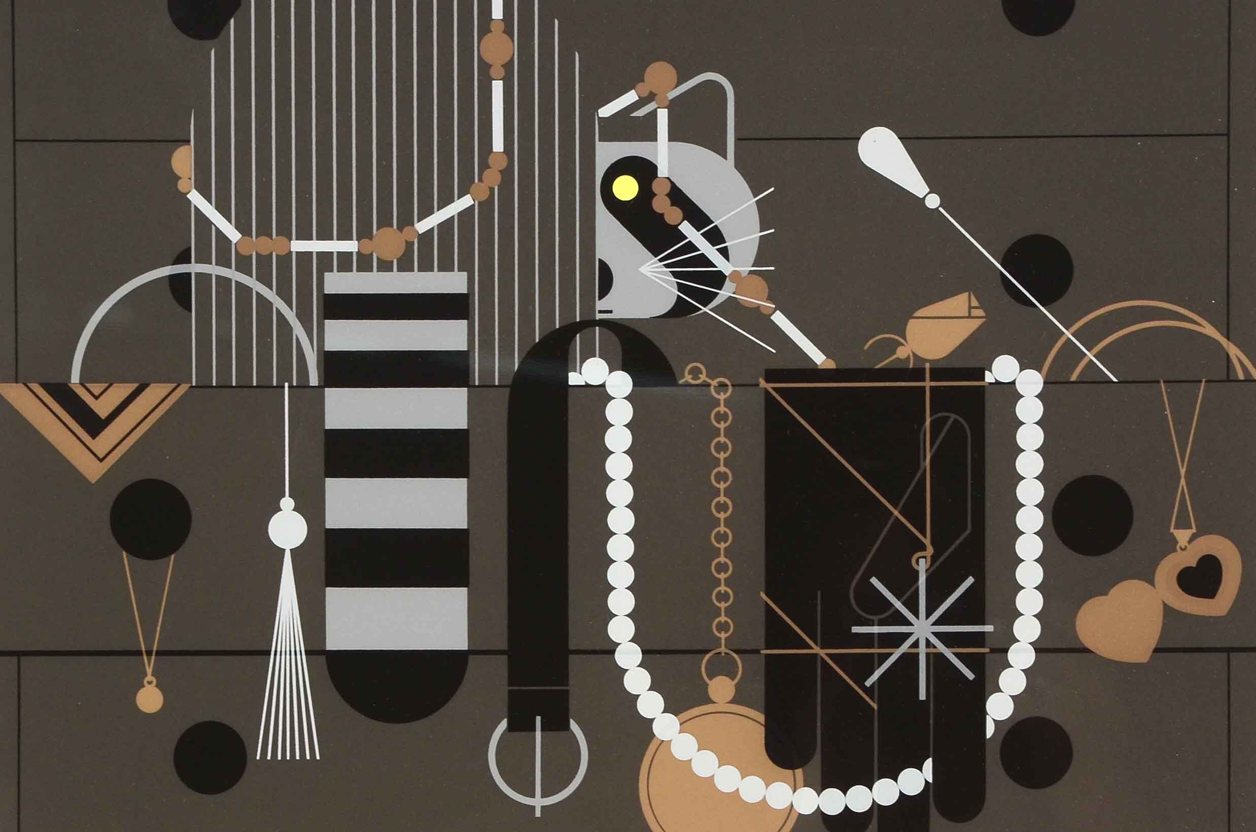 Charley Harper Limited Edition Serigraph "Racc An' Ruin"