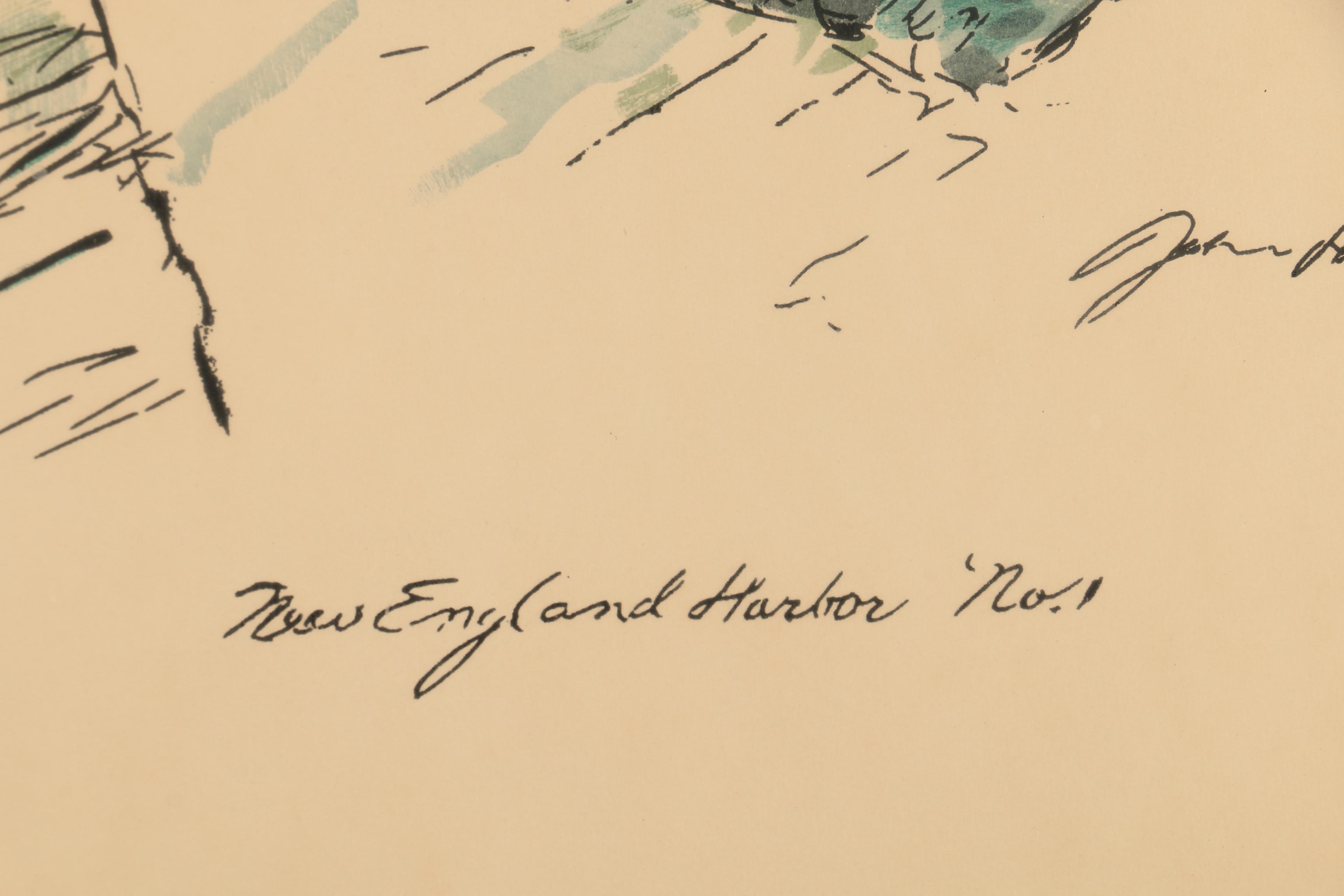 John Haymson Hand Tinted Lithographs of Marine Scenes