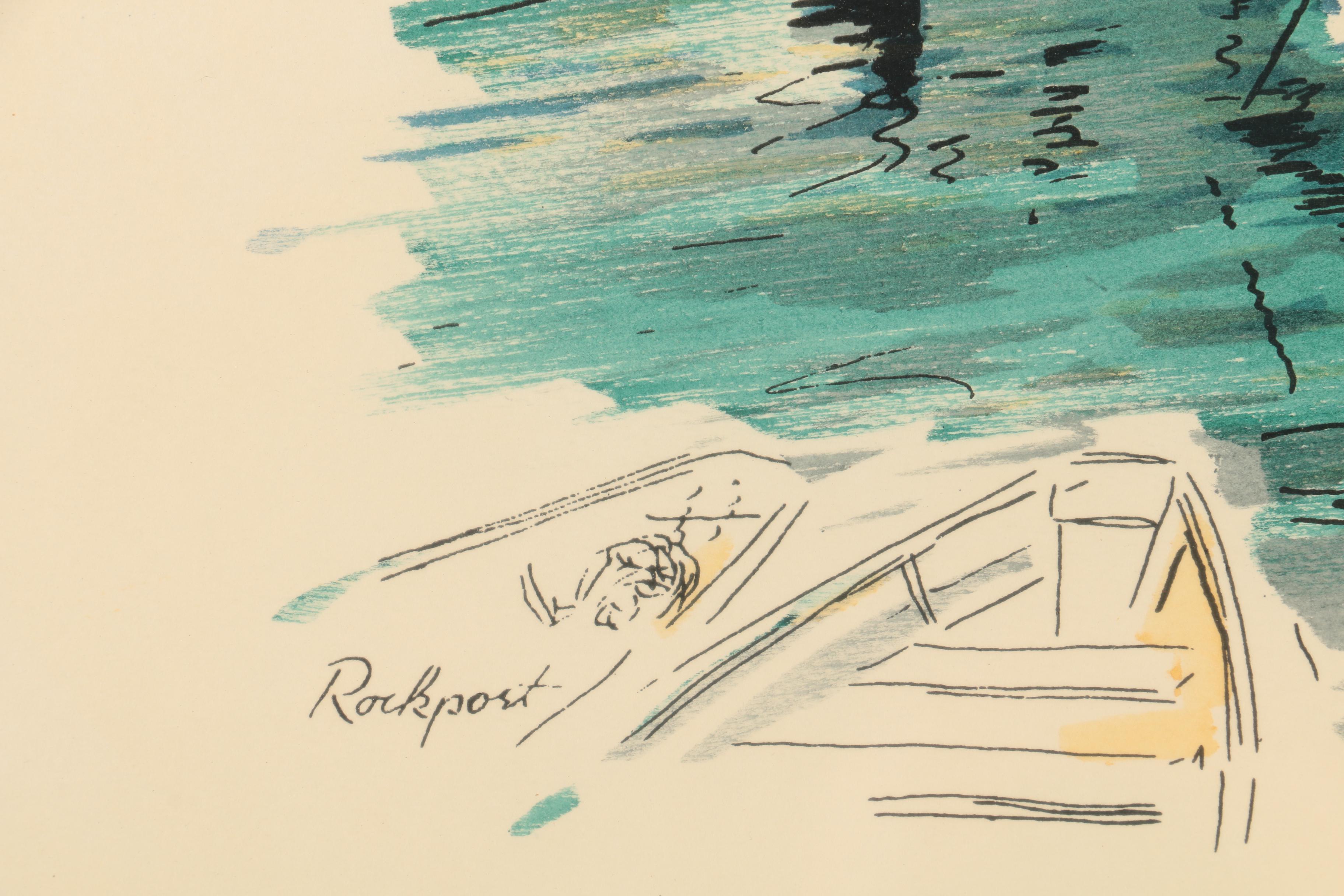 John Haymson Hand Tinted Lithographs of Marine Scenes